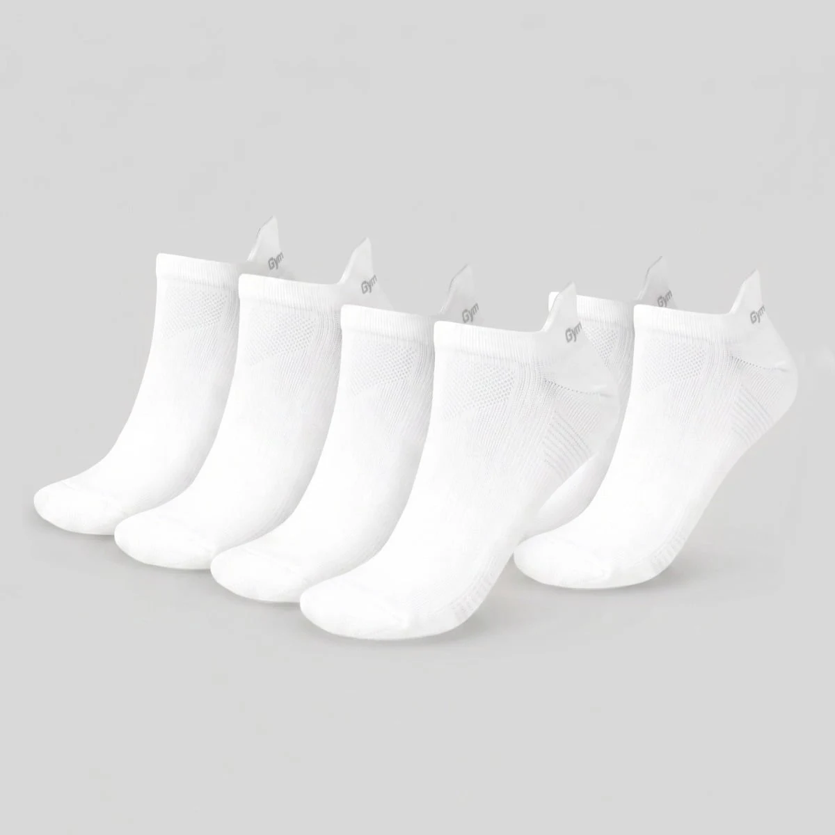 GymBeam Tab Socks 3Pack White - Rozmiar: L | Kolor: Biały | Waga: 0,084 g | Opakowanie: 175 · záber 1