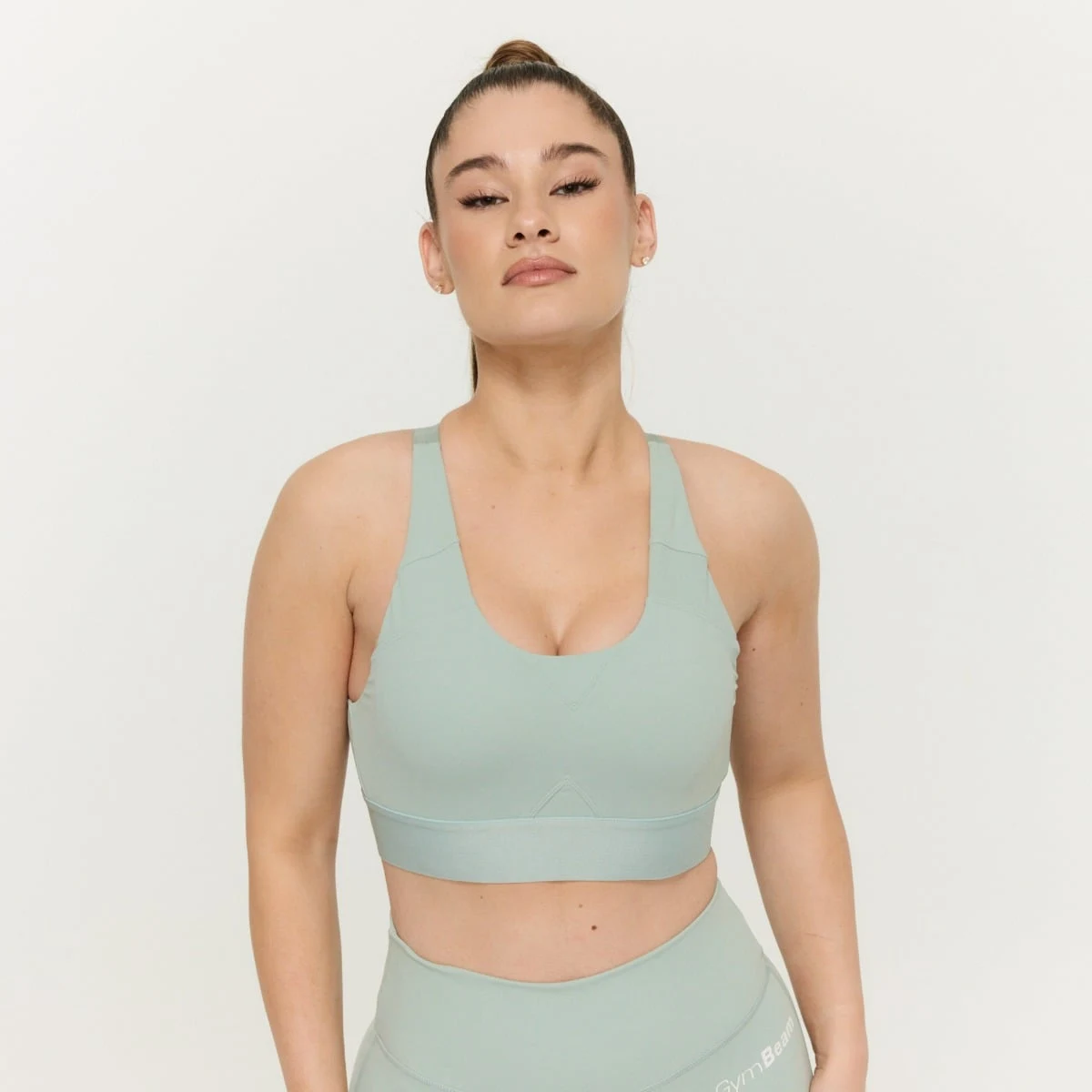 GymBeam Limitless Bra Eucalypt - Rozmiar: XL | Kolor: Zielony | Waga: 0,15 g | Opakowanie: 81 · záber 1