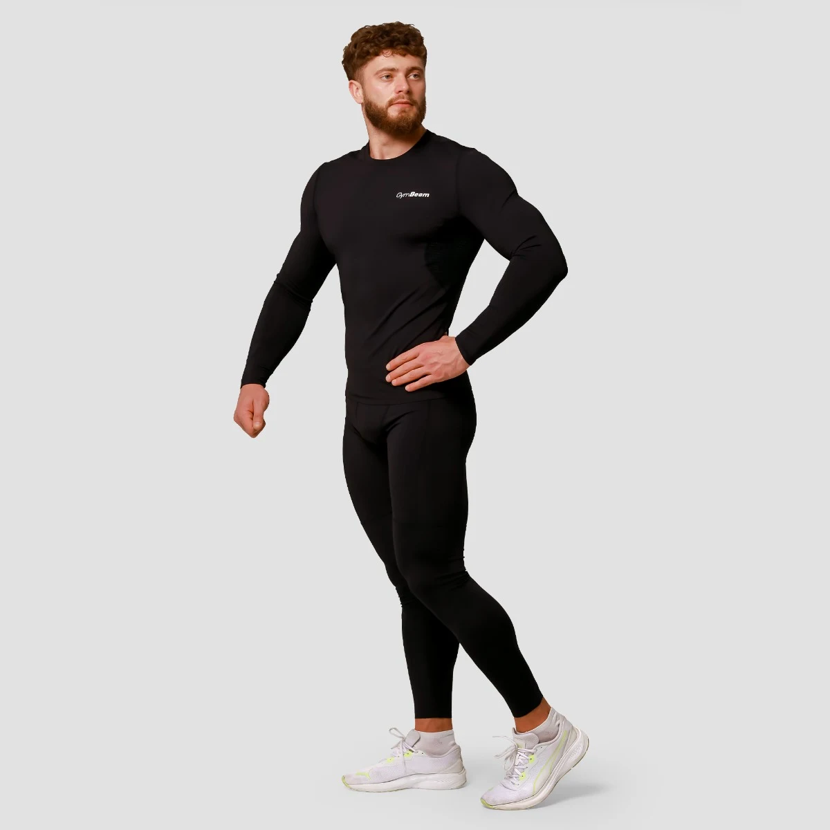 GymBeam Mid Compression Leggings Black - Rozmiar: M | Kolor: Czarny | Waga: 0,18 g | Opakowanie: 65 · záber 5