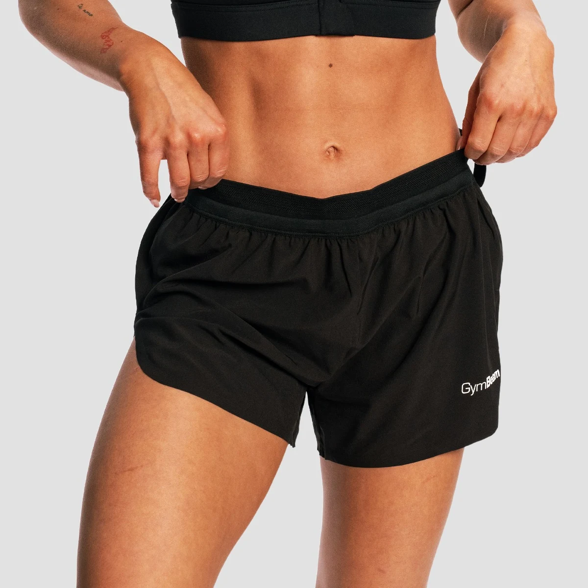 GymBeam Women‘s Pulse X Running shorts Black - Rozmiar: XS | Kolor: Czarny | Waga: 0,09 g | Opakowanie: 69 · záber 2