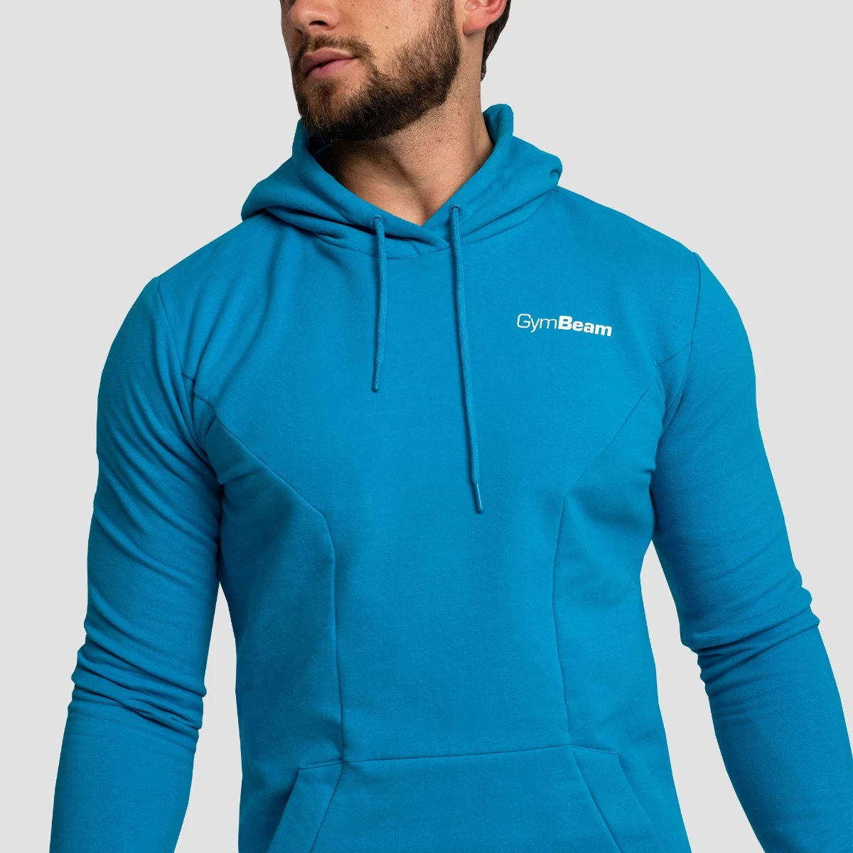 GymBeam Limitless Hoodie Aquamarine - Kolor: Niebieski | Waga: 0,824 g | Opakowanie: 24 · záber 2