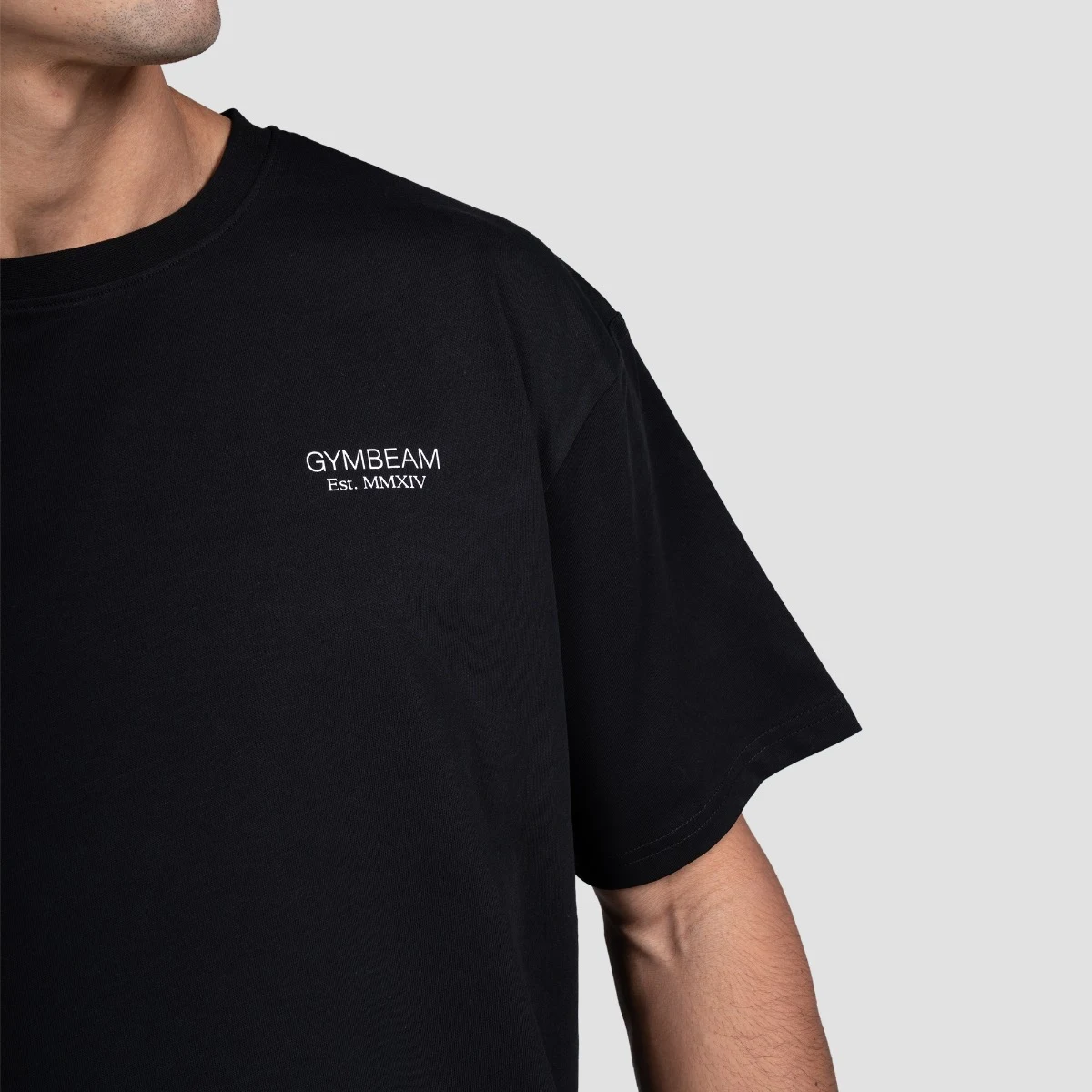 GymBeam Lifting Heavy T-shirt Black - Rozmiar: M | Kolor: Czarny | Waga: 0,2549 g | Opakowanie: 37 · záber 3