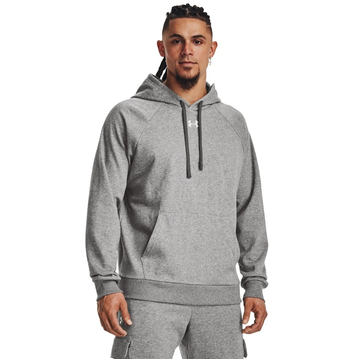 Under Armour Men‘s sweatshirt UA Rival Fleece Hoodie Grey - Rozmiar: XXL | Kolor: Szary | Waga: 0,49 g · záber 1