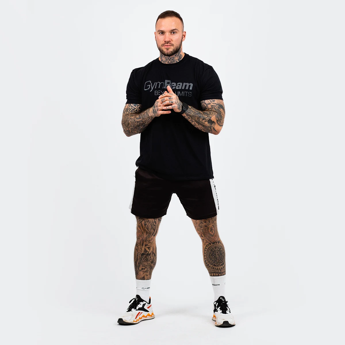 GymBeam Men‘s T-shirt Beyond Limits black - Rozmiar: XXL | Kolor: Czarny | Waga: 0,23 g | Opakowanie: 72 · záber 3