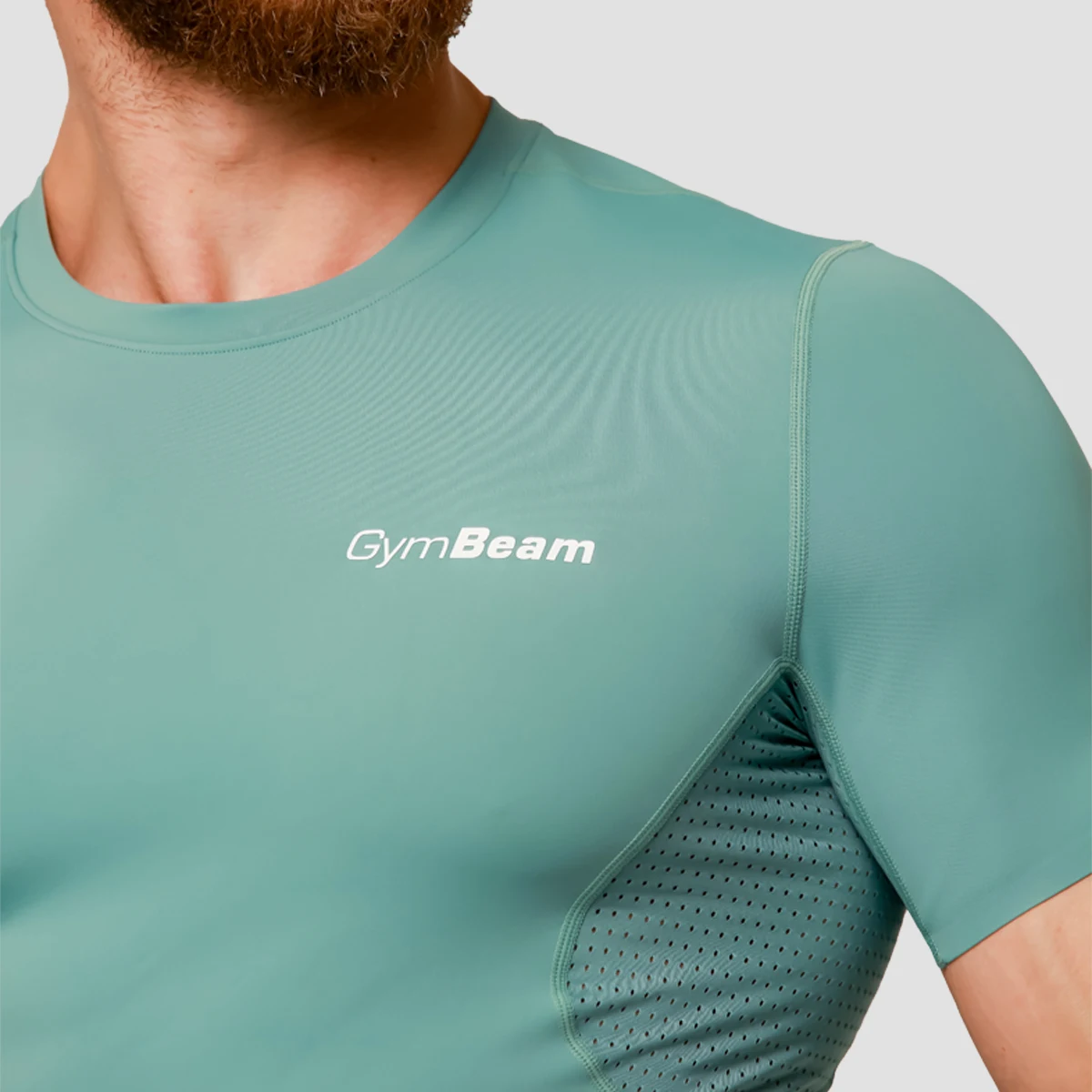 GymBeam Mid Compression T-shirt Blue · záber 2
