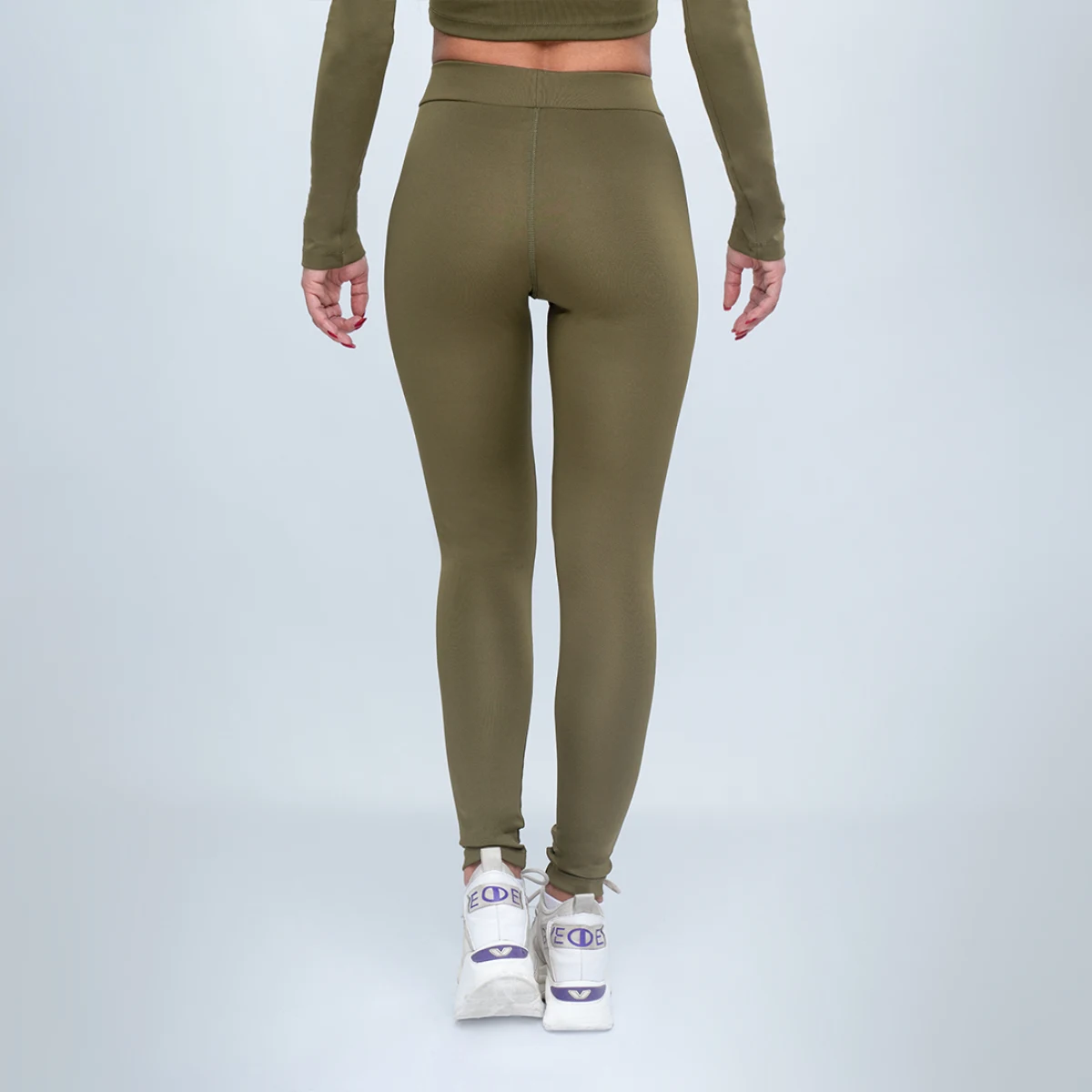 GymBeam Damskie Legginsy Advanced Olive · záber 2