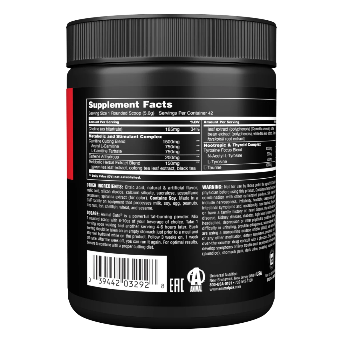 Universal Nutrition Animal Cuts Powder · záber 3
