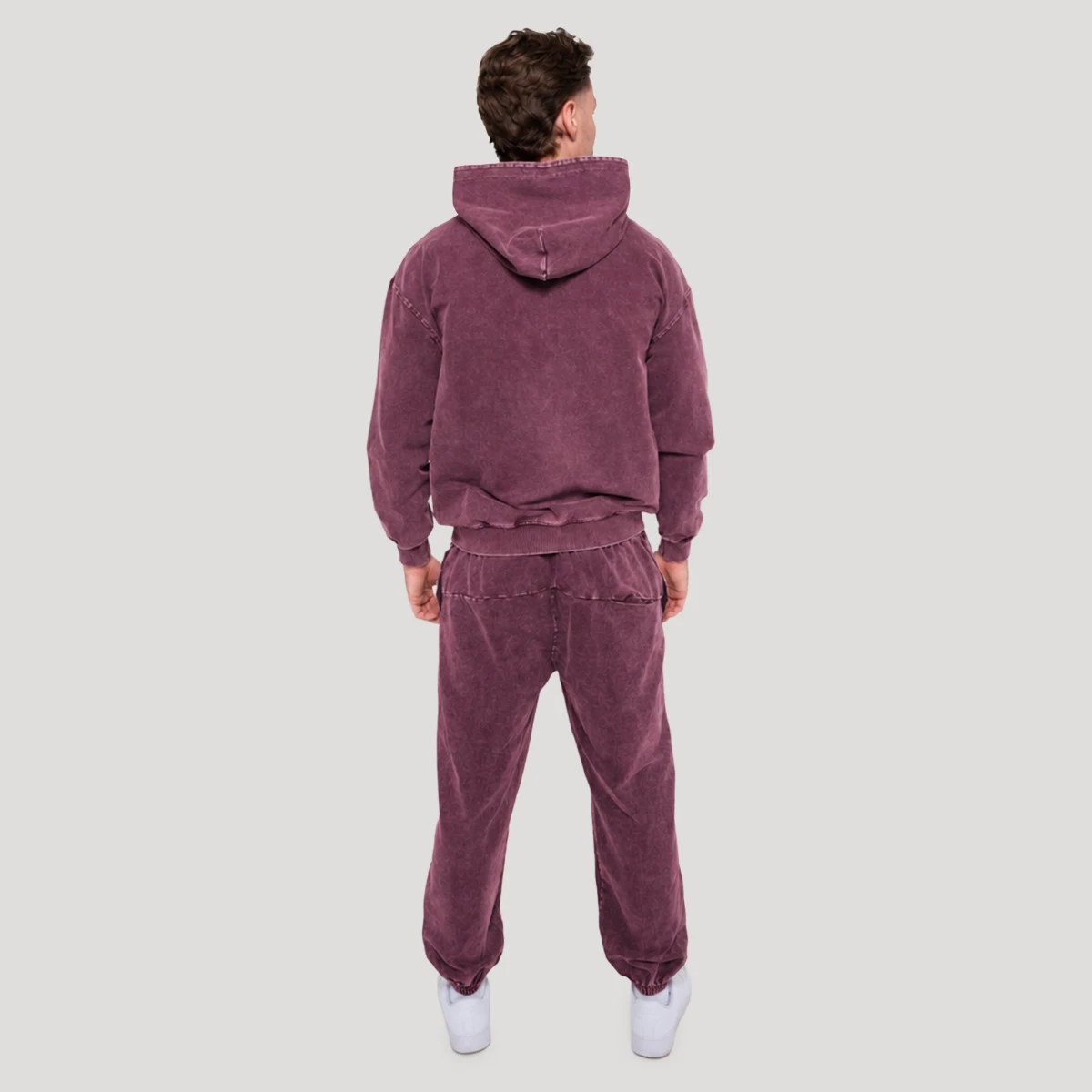 GymBeam Abyss Hoodie Raisin - Rozmiar: XXL | Kolor: Fioletowy | Waga: 0,945 g | Opakowanie: 21 · záber 5