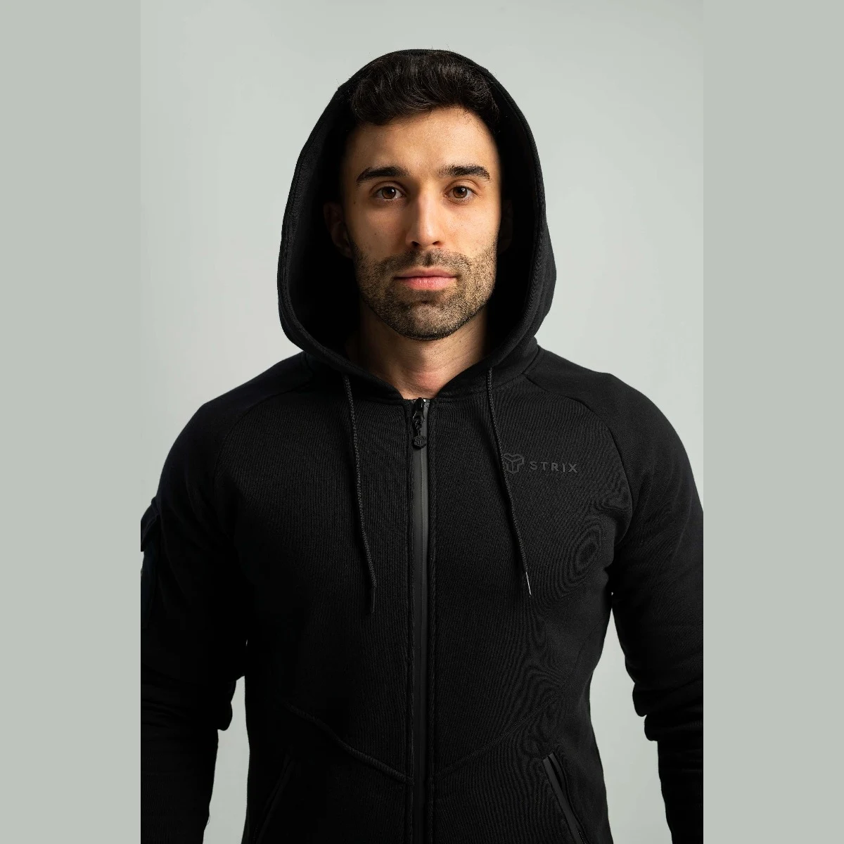 STRIX Rozpinana bluza z kapturem Nova Black - Rozmiar: S | Kolor: Czarny | Waga: 0,68 g | Opakowanie: 26 · záber 3