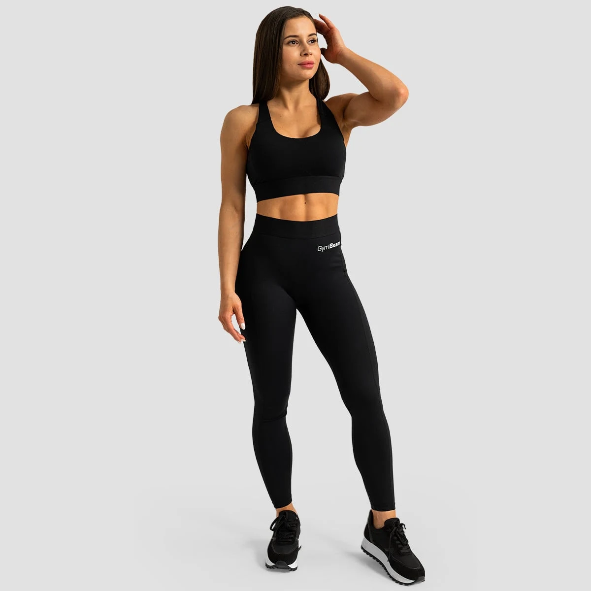 GymBeam Women‘s Limitless Leggings Black - Rozmiar: S | Pohlavie: Damskie | Vek: Dorośli | Waga: 0,18 g | Opakowanie: 110 · záber 4