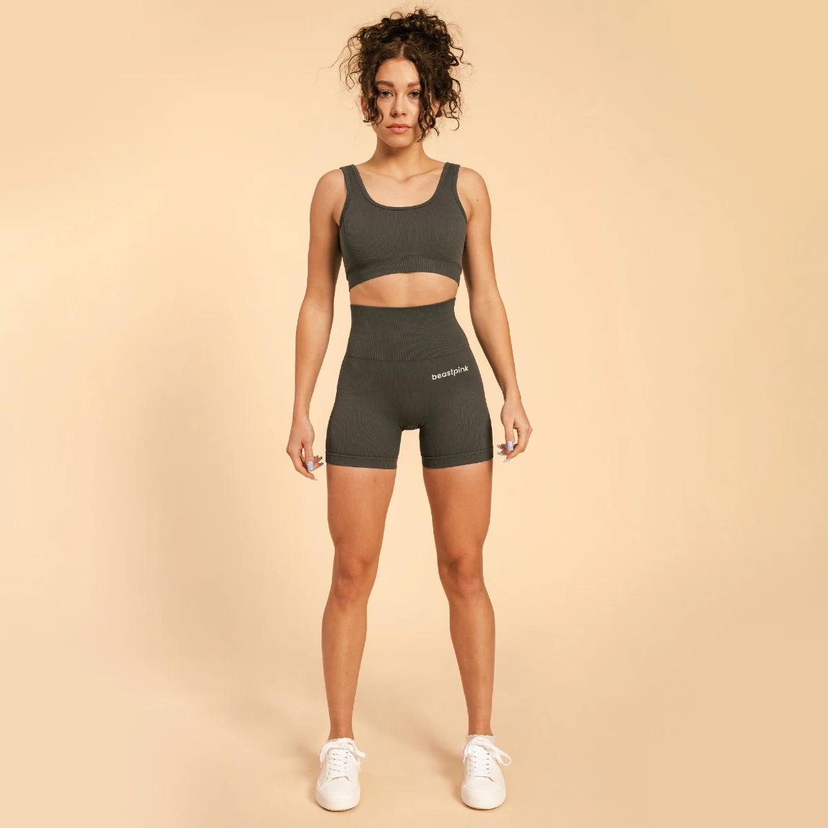 BeastPink Hyper Sports Bralette Shadow - Rozmiar: XL | Kolor: Szary | Waga: 0,11 g | Opakowanie: 85 · záber 5