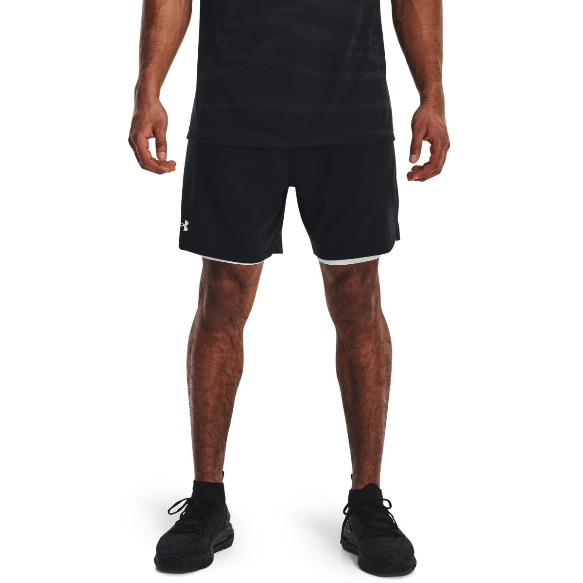 Under Armour - Men‘s shorts Vanish Woven 2in1 Sts Black - Rozmiar: XXL | Kolor: Czarny | Waga: 0,227 g · záber 1