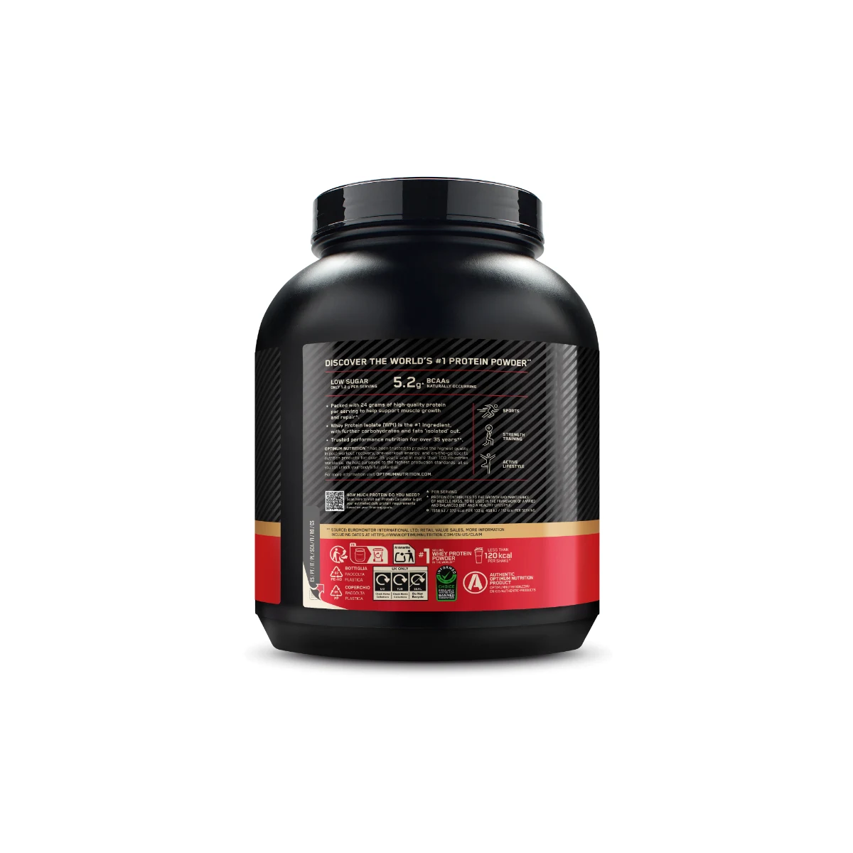 Optimum Nutrition Białko Whey Gold Standard 100% - Smak: Pyszne truskawki | Waga: 2,015 g | Opakowanie: 2015 g · záber 2