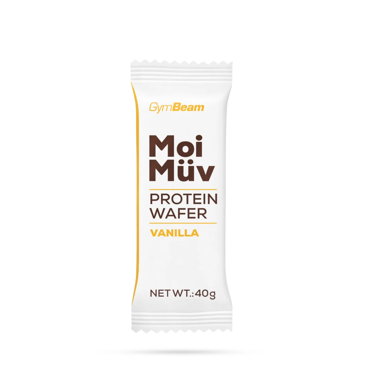 GymBeam MoiMüv Protein Wafer - Smak: Truskawka | Vek: Dorośli | Waga: 0,64 g | Opakowanie: 16 x 40 g · záber 2