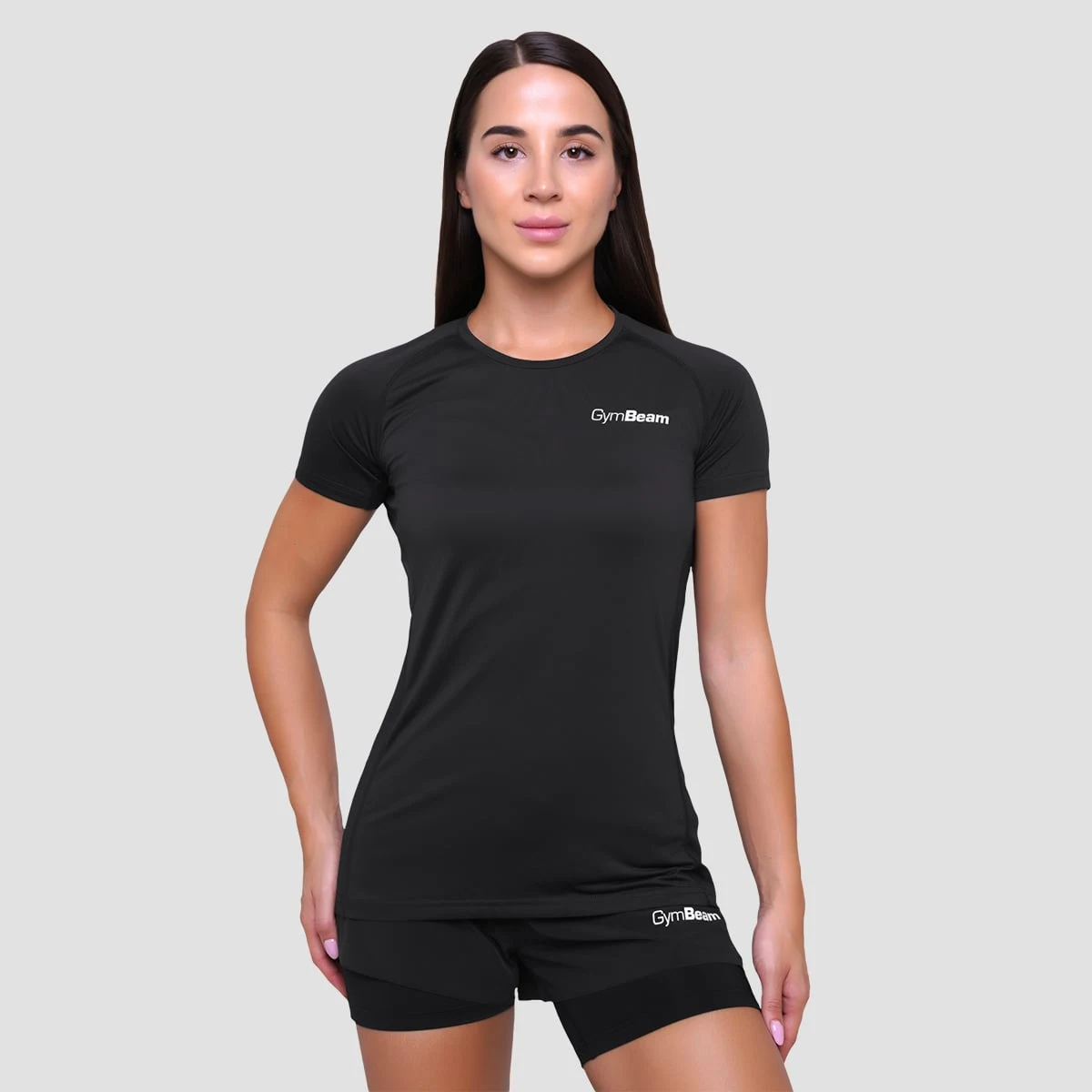 GymBeam Women‘s Pulse Running T-shirt Black - Rozmiar: S | Kolor: Czarny | Waga: 0,09 g | Opakowanie: 100 · záber 1