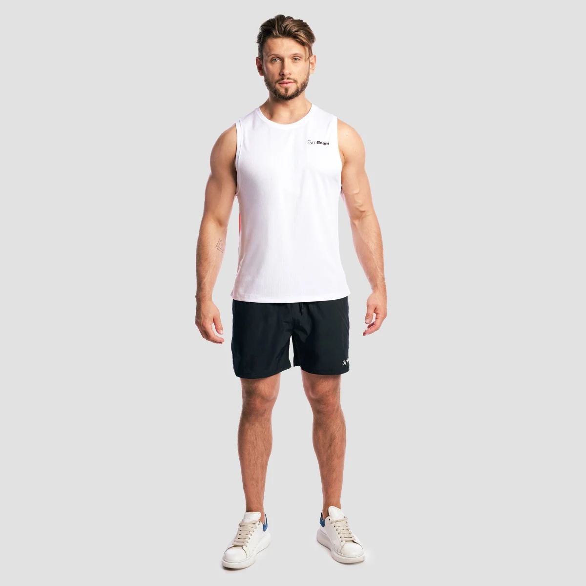 GymBeam Base Mesh Tanktop White - Rozmiar: M | Kolor: Biały | Waga: 0,1219 g | Opakowanie: 105 · záber 5