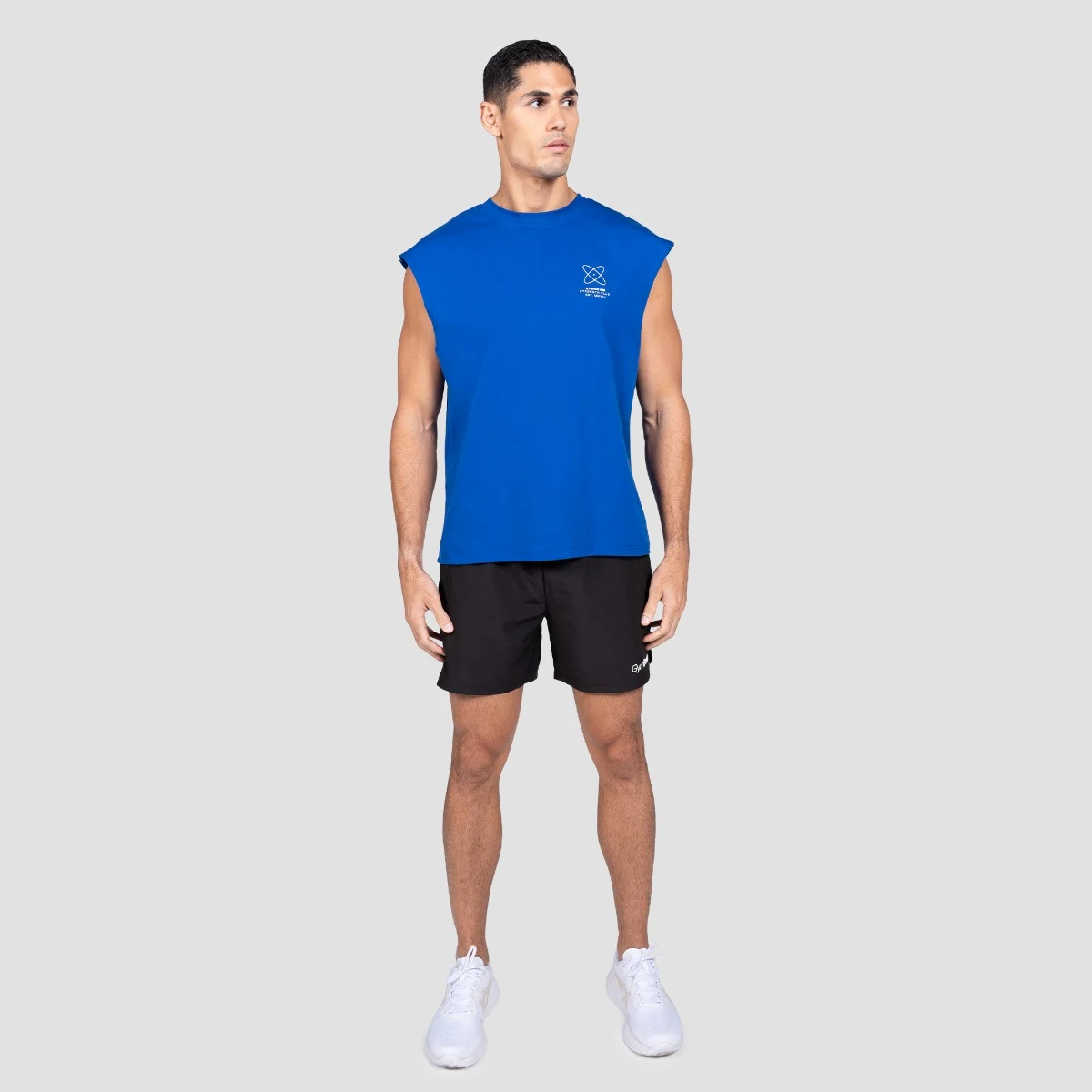 GymBeam Discipline Tanktop Blue - Rozmiar: XXL | Kolor: Niebieski | Waga: 0,2105 g | Opakowanie: 37 · záber 4