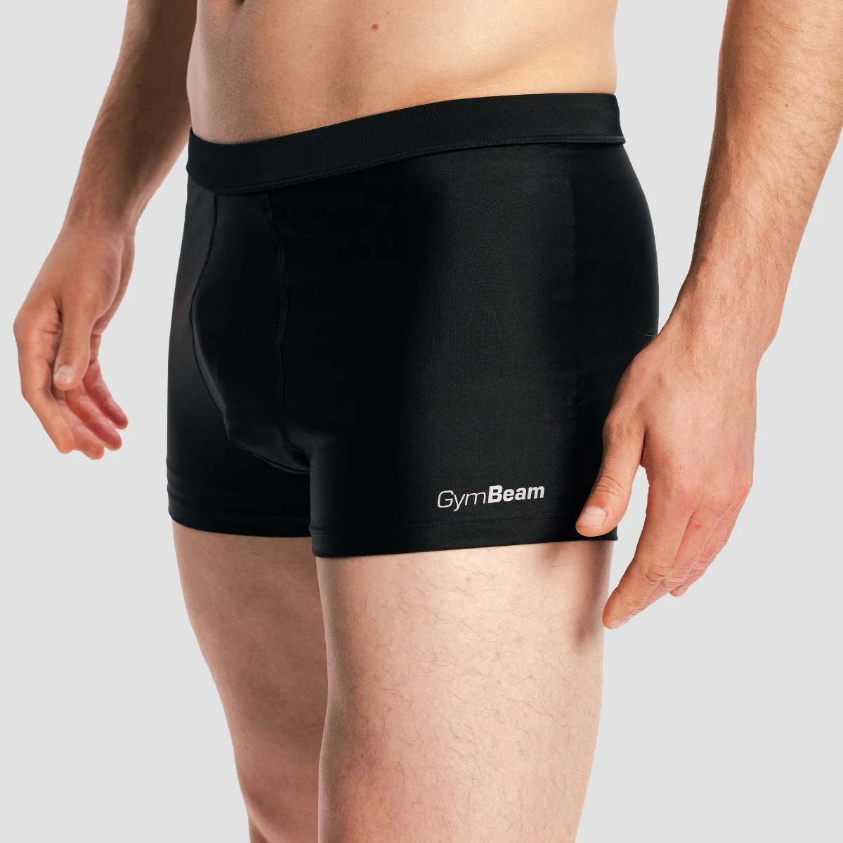 GymBeam Men‘s PRO Swim Shorts Black - Rozmiar: S | Kolor: Czarny | Waga: 0,067 g · záber 4