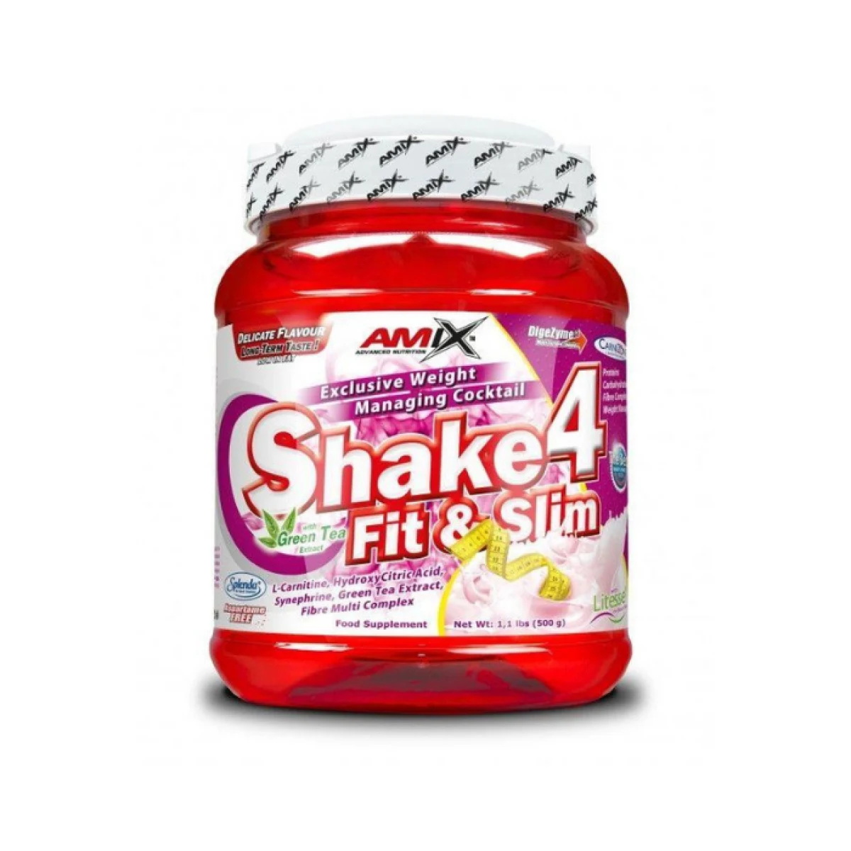 AMIX Shake 4 Fit & Slim - Smak: Czekolada | Waga: 1 g | Opakowanie: 1000 g · záber 1