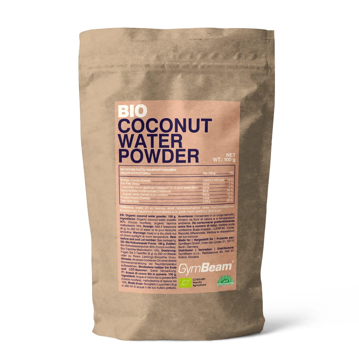 GymBeam BIO Coconut water powder · záber 1
