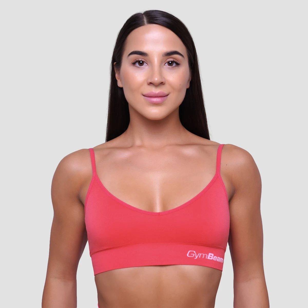 GymBeam Triangle Bralette Pink - Rozmiar: XXL | Kolor: Różowy | Waga: 0,14 g · záber 1