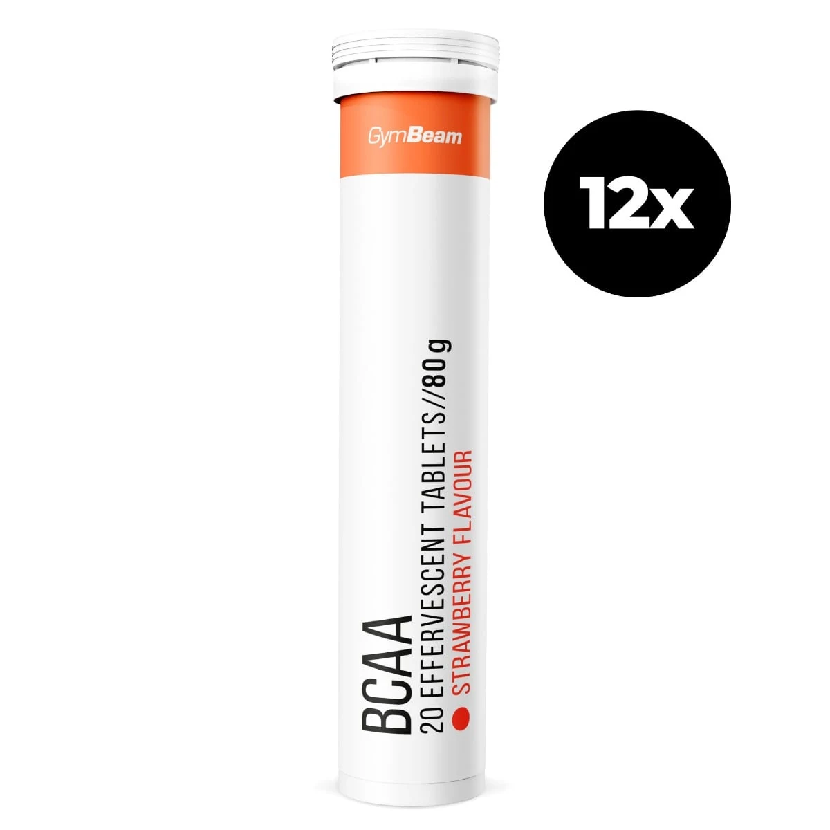 GymBeam Effervescent BCAA - Smak: Truskawka | Waga: 0,08 g | Opakowanie: 12 · záber 1