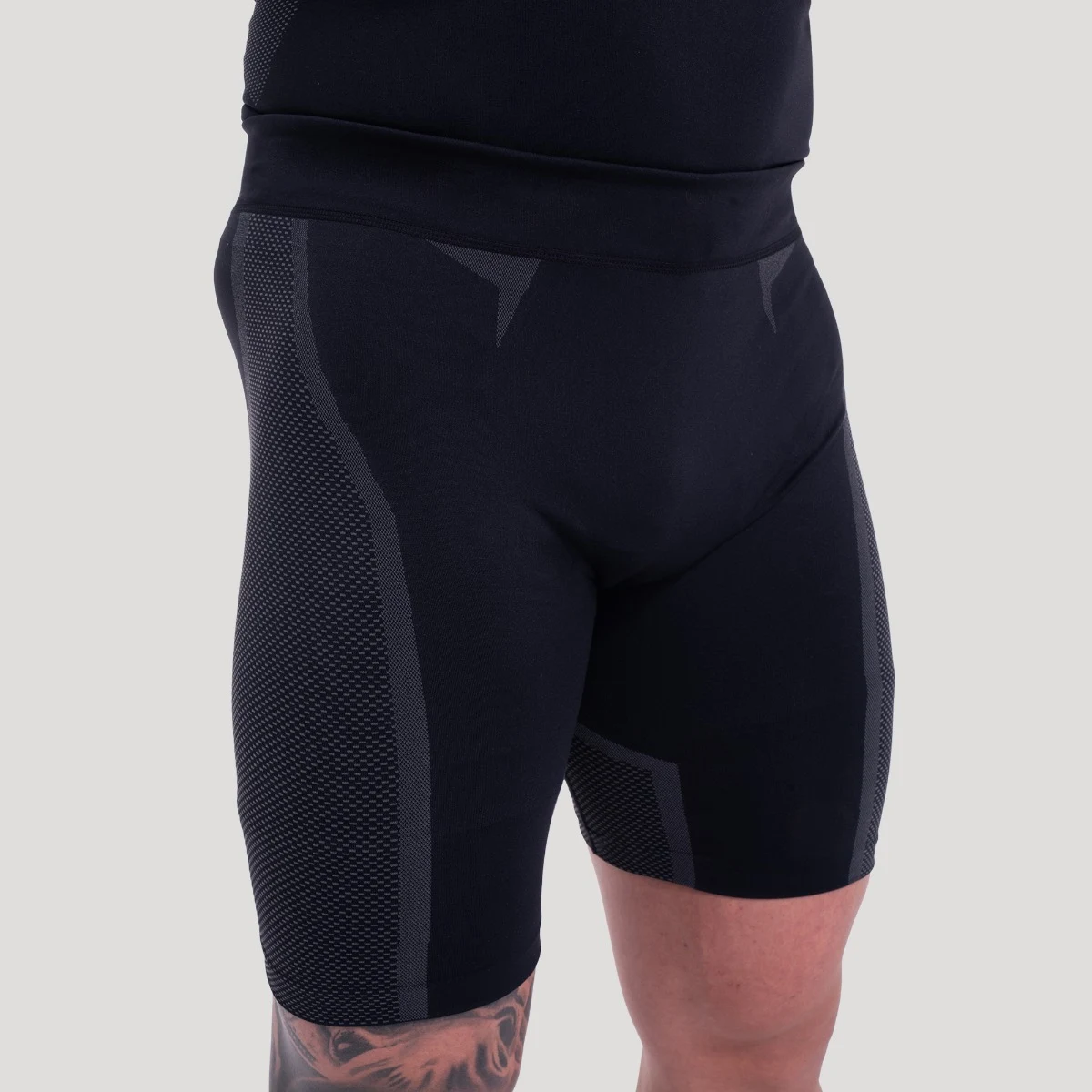 GymBeam OG1 Seamless Shorts Black/Grey - Rozmiar: XXL | Kolor: Czarny | Waga: 0,195 g | Opakowanie: 105 · záber 3