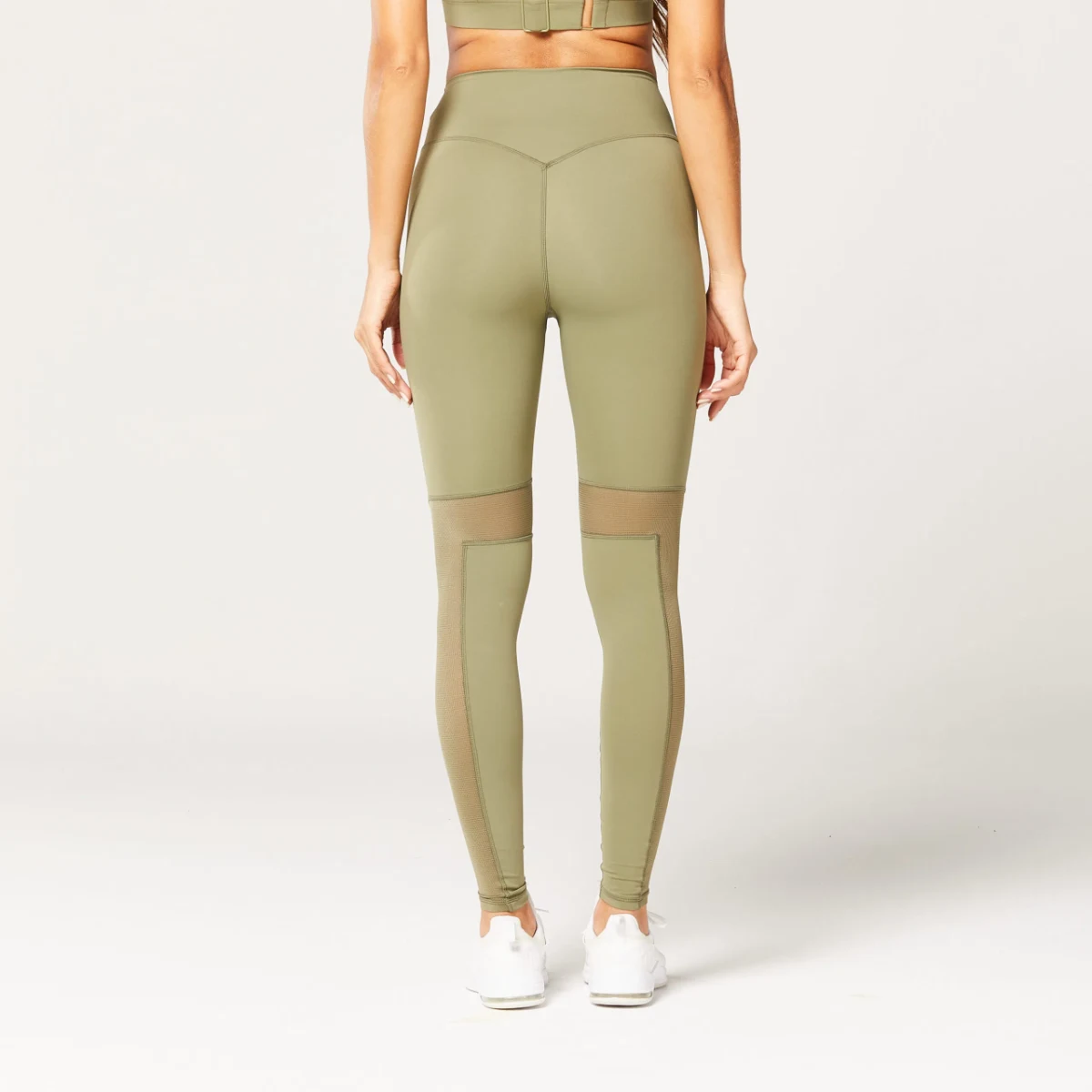 SQUATWOLF Mesh Insert Leggings Green - Rozmiar: L | Kolor: Zielony | Waga: 0,19 g | Opakowanie: 100 · záber 2