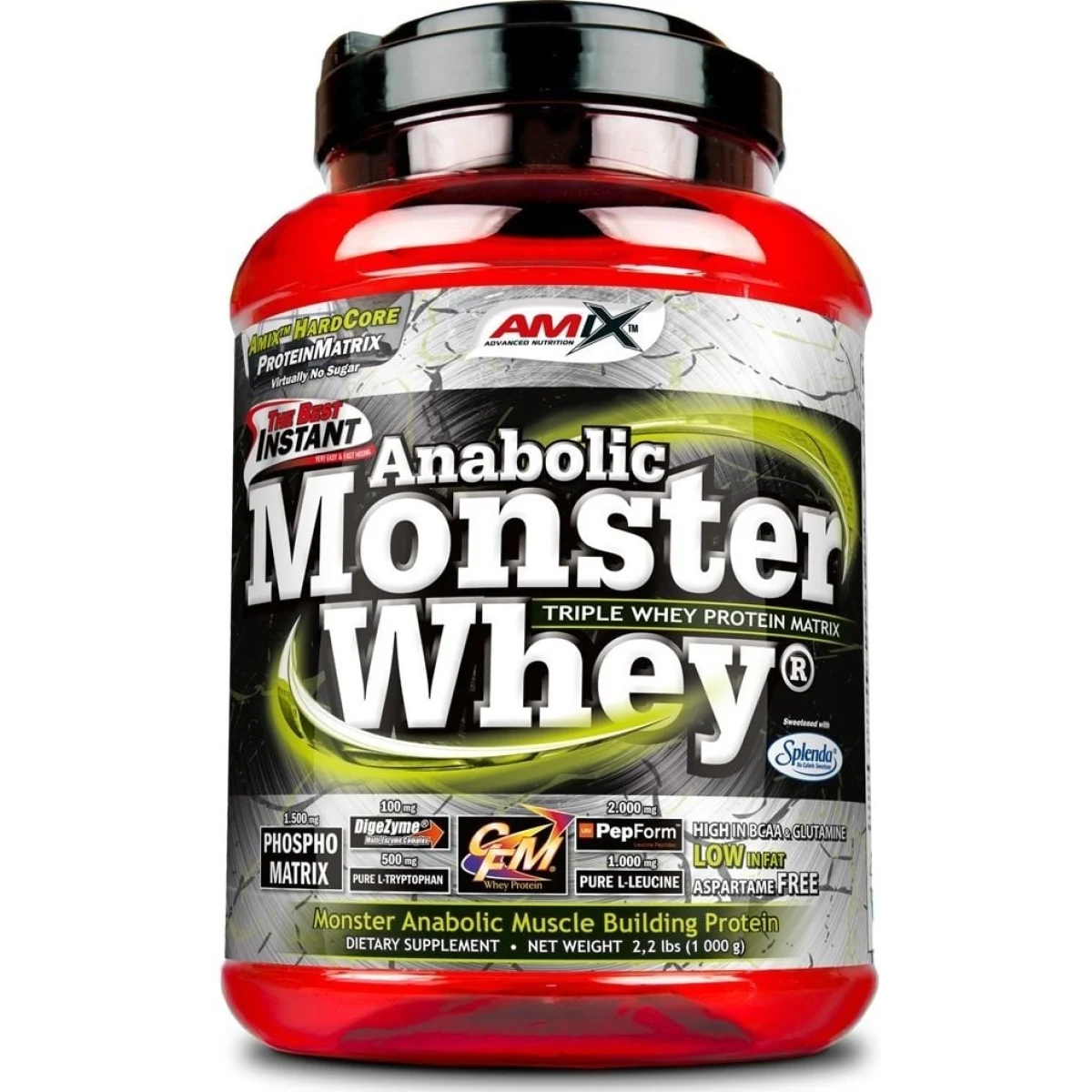 AMIX Protein Anabolic Monster Whey - Smak: Wiśnia wanilia | Waga: 2 g | Opakowanie: 2000 g · záber 2
