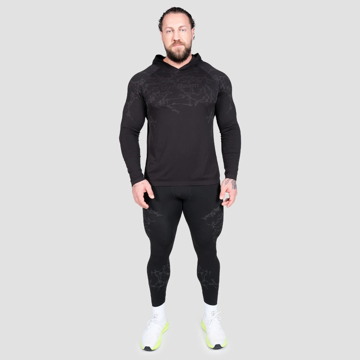 GymBeam Static Seamless Leggings Black - Rozmiar: L | Kolor: Czarny | Waga: 0,2 g | Opakowanie: 70 · záber 4