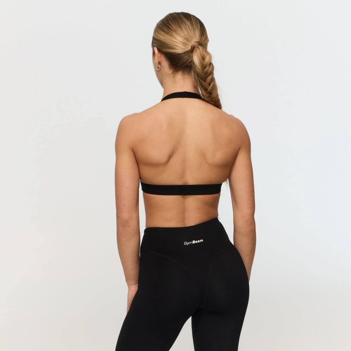 GymBeam Fierce Halter Sports Bra Black - Rozmiar: M | Kolor: Czarny | Waga: 0,07 g | Opakowanie: 160 · záber 4