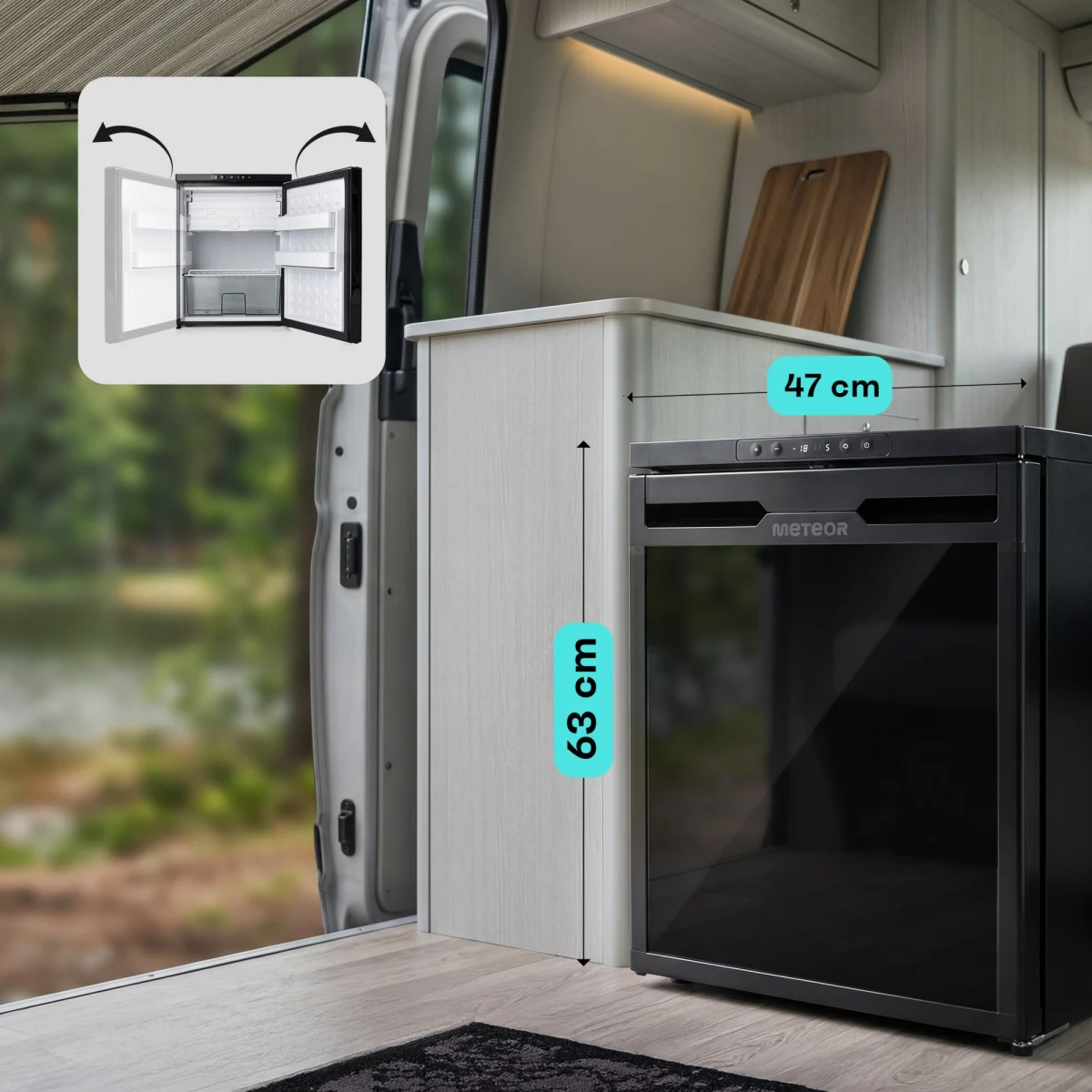 Lodówka kompresorowa Meteor CR65X 58.4 l · záber 1