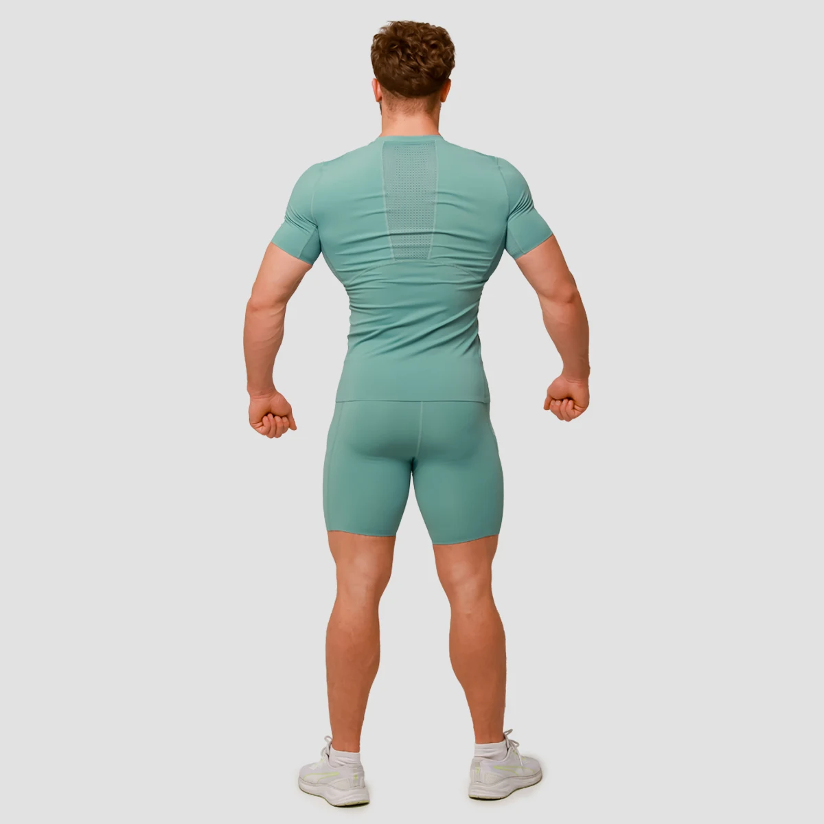 GymBeam Mid Compression T-shirt Blue · záber 5