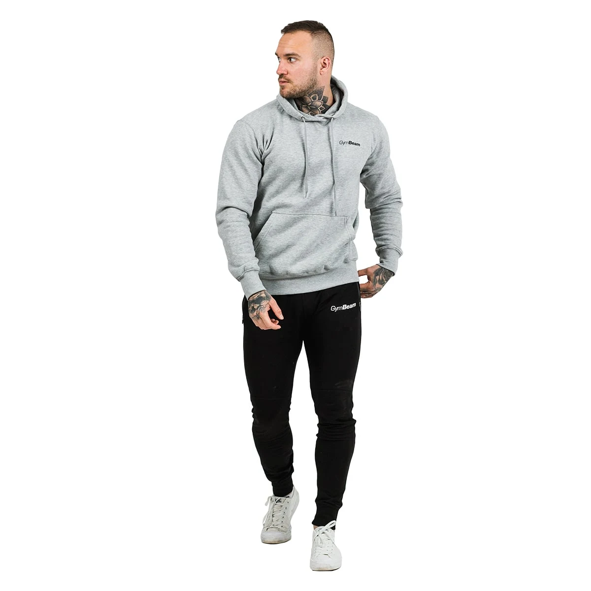 GymBeam Bluza Athlete Grey Black - Rozmiar: S | Vek: Dorośli | Waga: 0,49 g | Opakowanie: 25 · záber 4
