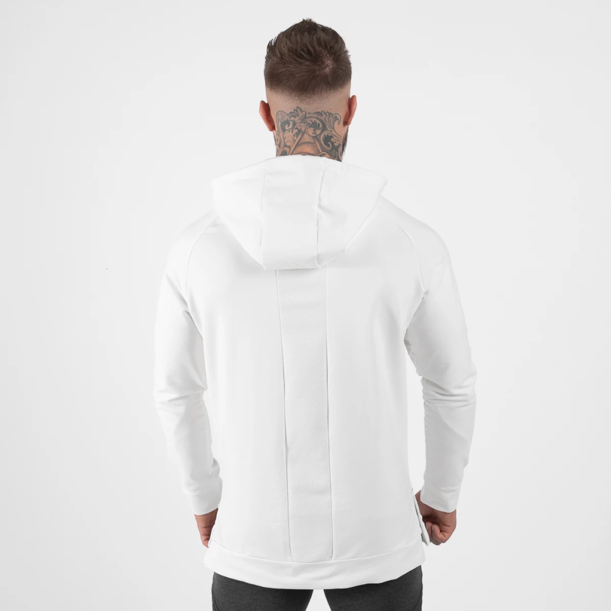 SQUATWOLF Męska Bluza z Kapturem Statement Biała - Rozmiar: M | Kolor: Biały | Waga: 0,51 g | Opakowanie: 25 · záber 2