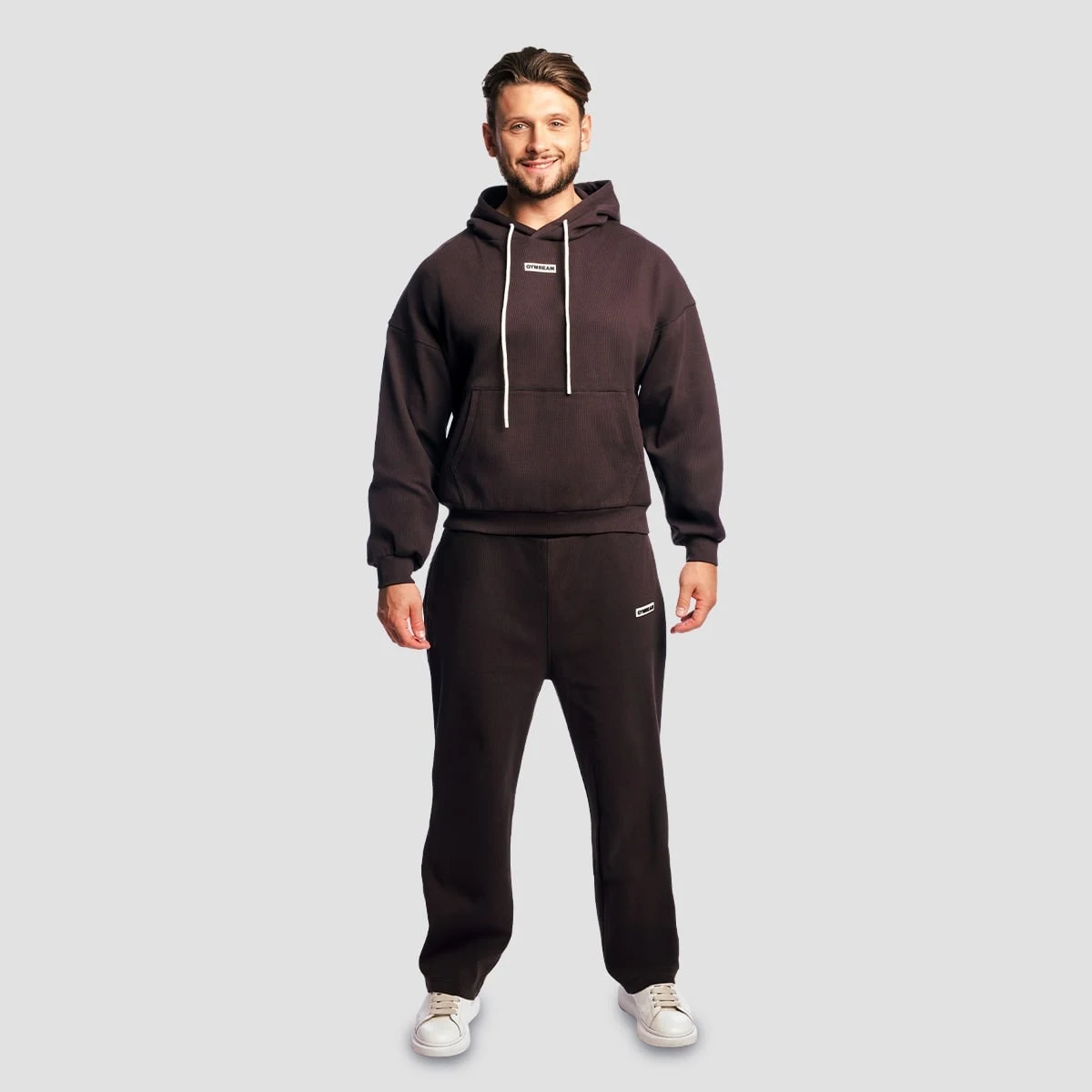 GymBeam Aura Joggers Tee Brown - Rozmiar: L | Kolor: Brązowy | Waga: 0,75 g | Opakowanie: 24 · záber 5