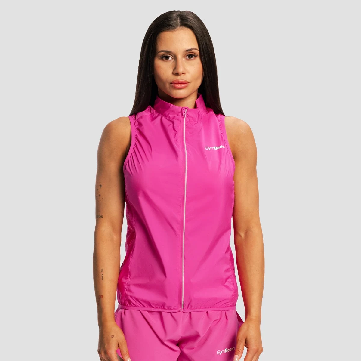 GymBeam Women‘s Pulse X Running Gillet Purple - Rozmiar: S | Kolor: Fioletowy | Waga: 0,078 g | Opakowanie: 80 · záber 1