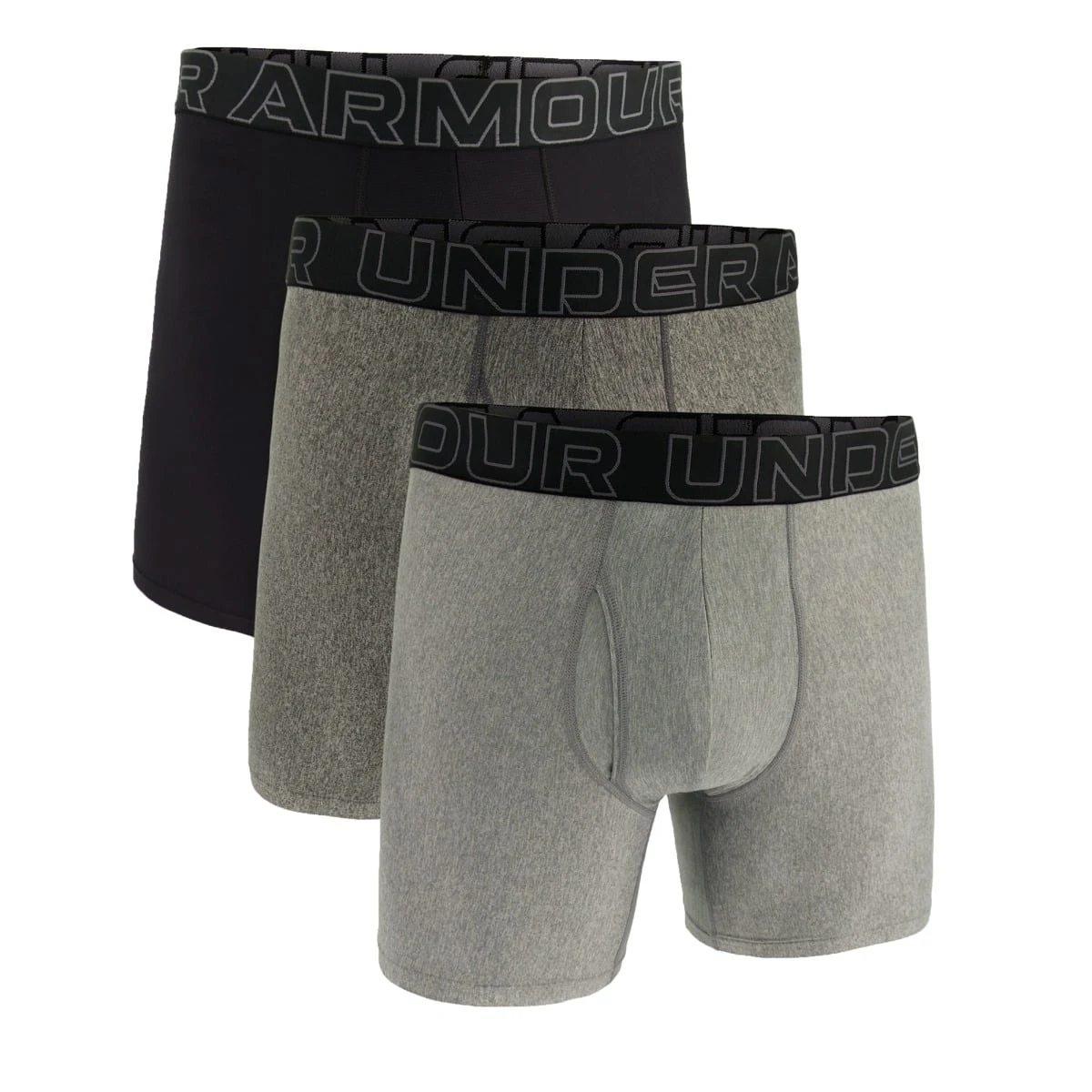 Under Armour Men‘s boxers M Perf Tech 6in 3pack Grey · záber 1