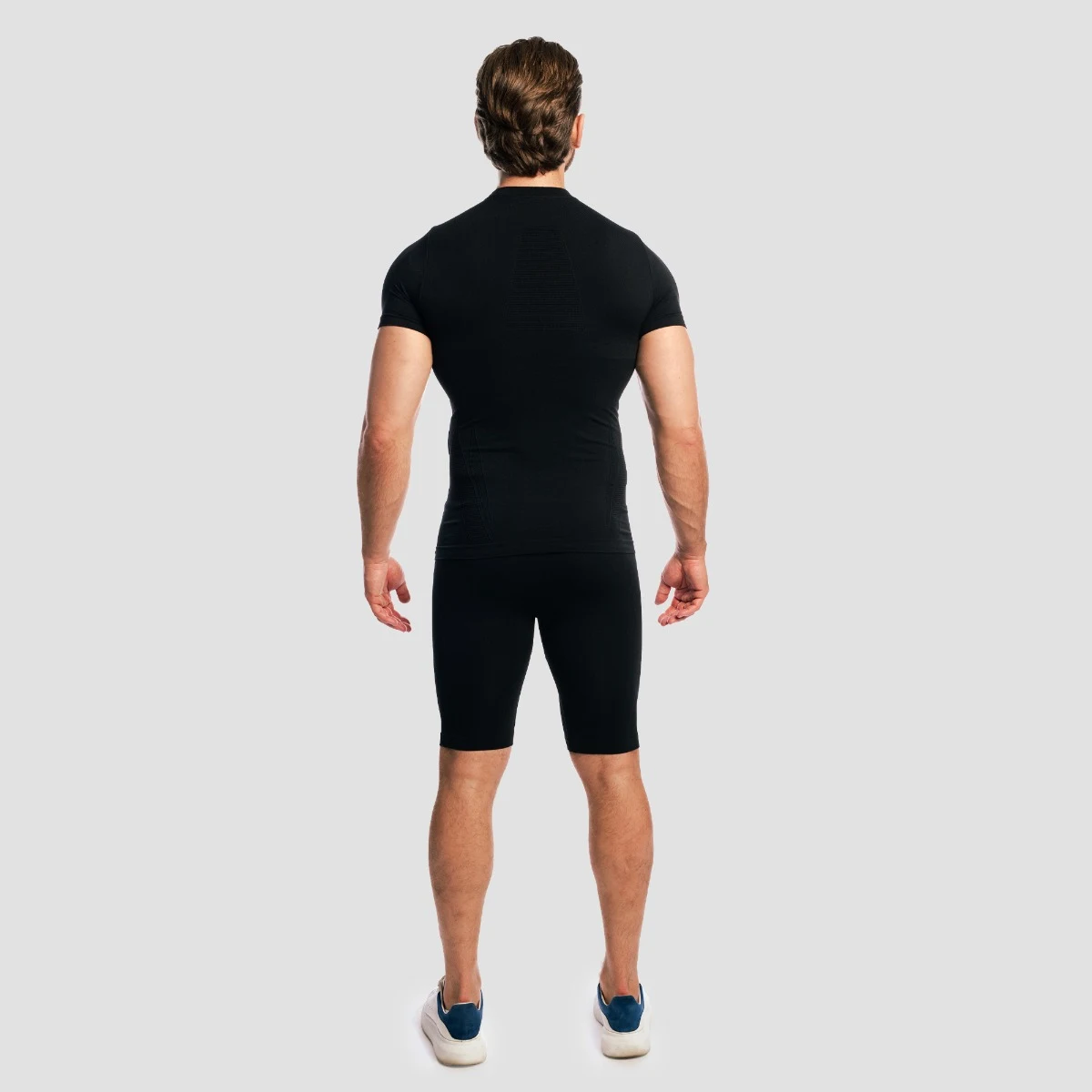 GymBeam Fuse T-shirt Black - Rozmiar: S | Kolor: Czarny | Waga: 0,13 g | Opakowanie: 50 · záber 4