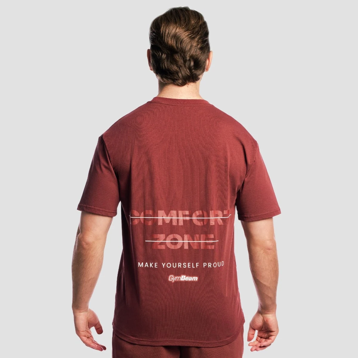 GymBeam Zone T-shirt Cherrywood - Rozmiar: S | Kolor: Czerwony | Waga: 0,275 g | Opakowanie: 65 · záber 2