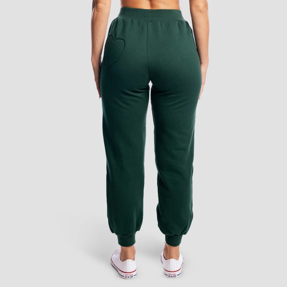 GymBeam Women‘s GymBabe Sweatpants Forest - Rozmiar: M | Kolor: Zielony | Waga: 0,55 g | Opakowanie: 33 · záber 3