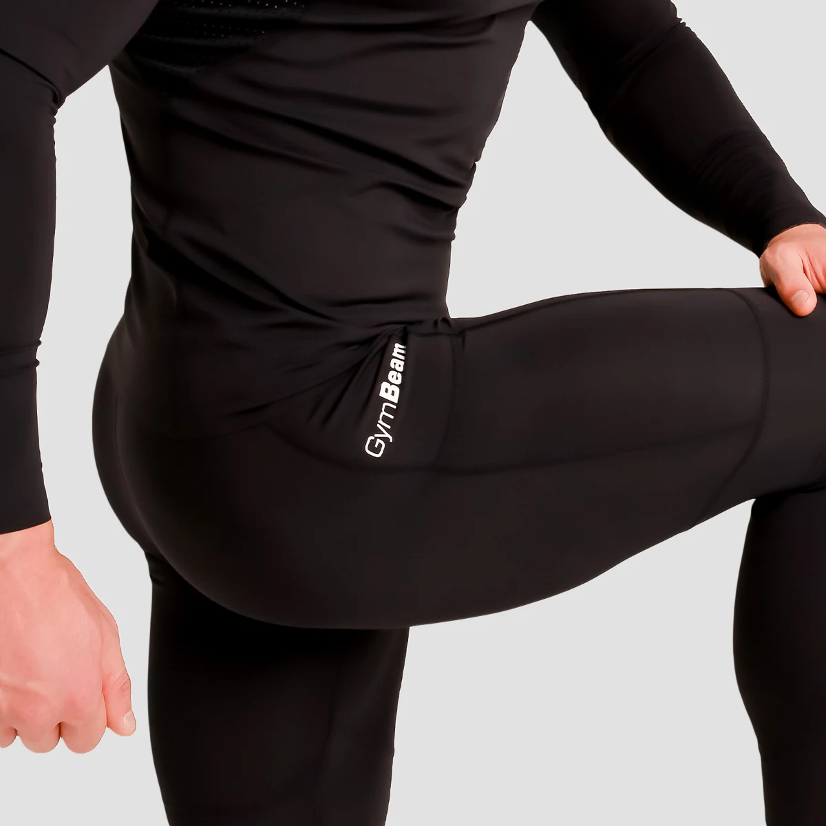 GymBeam High Compression Leggings Black - Rozmiar: M | Kolor: Czarny | Waga: 0,2 g | Opakowanie: 65 · záber 2