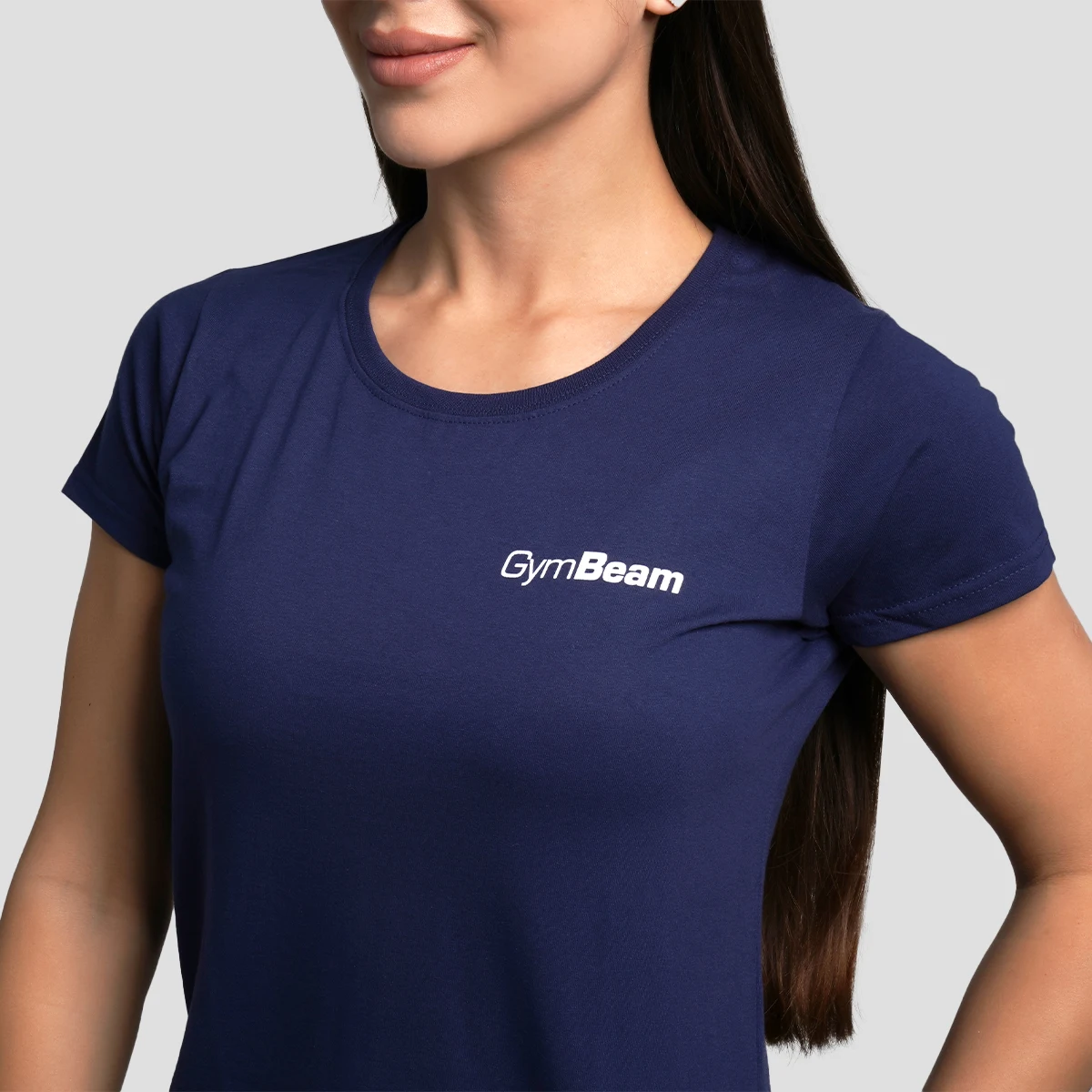GymBeam Women’s Basic T-Shirt Navy Blue - Rozmiar: XXL | Kolor: Niebieski | Waga: 0,141 g · záber 2