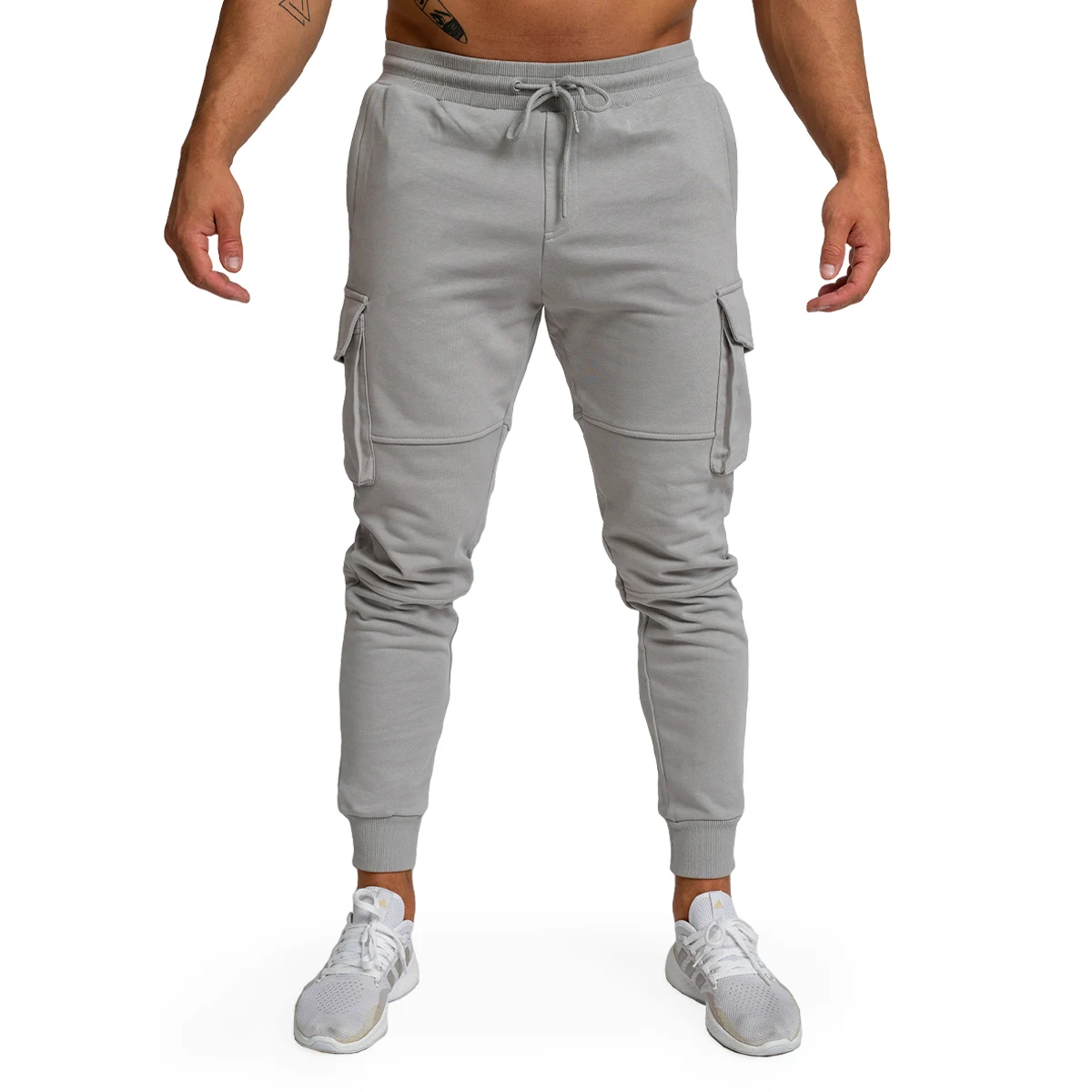 GymBeam Men‘s TRN Joggers Grey - Kolor: Szary | Waga: 0,679 g | Opakowanie: 34 · záber 5