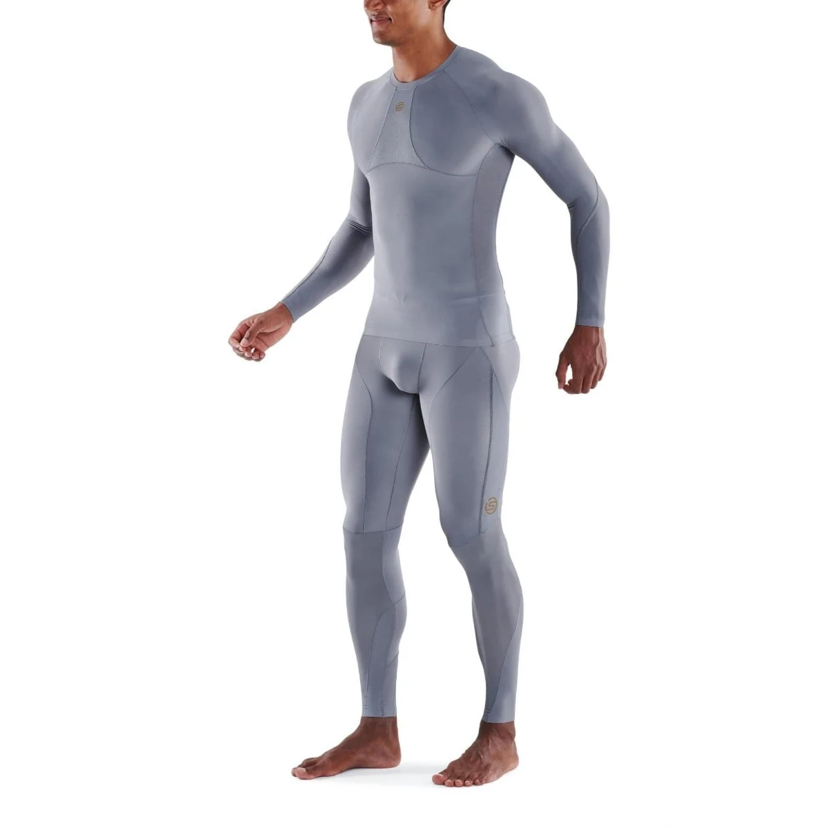 SKINS Series-5 Long Sleeve Compression Top Grey - Rozmiar: XL | Pohlavie: Męskie | Vek: Dorośli | Waga: 0,2 g | Opakowanie: 250 · záber 3