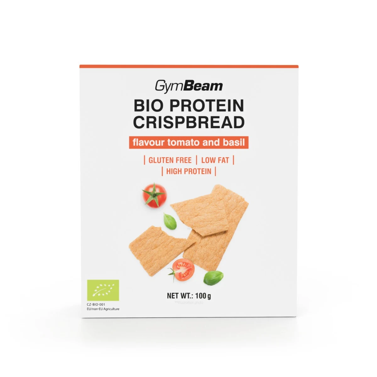 GymBeam BIO Protein Crispbread - Smak: Klasyczny | Objętość: 100 g | Waga: 0,136 g | Opakowanie: 100 g · záber 2