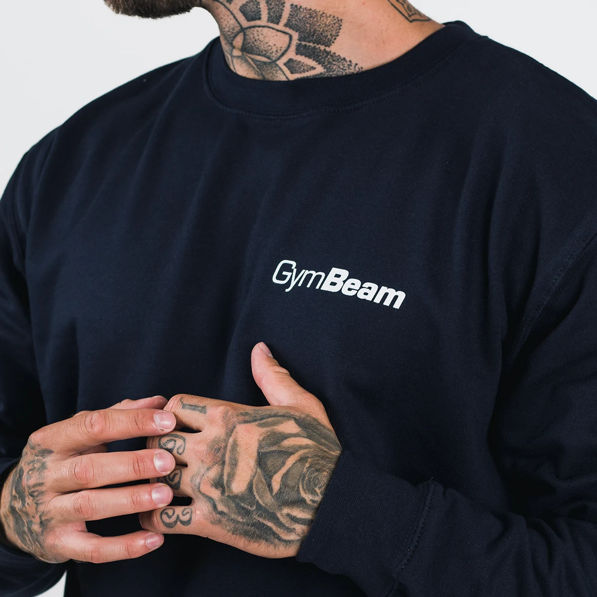 GymBeam Bluza PRO Jumper French Navy - Rozmiar: S | Kolor: Niebieski | Waga: 0,35 g | Opakowanie: 36 · záber 2