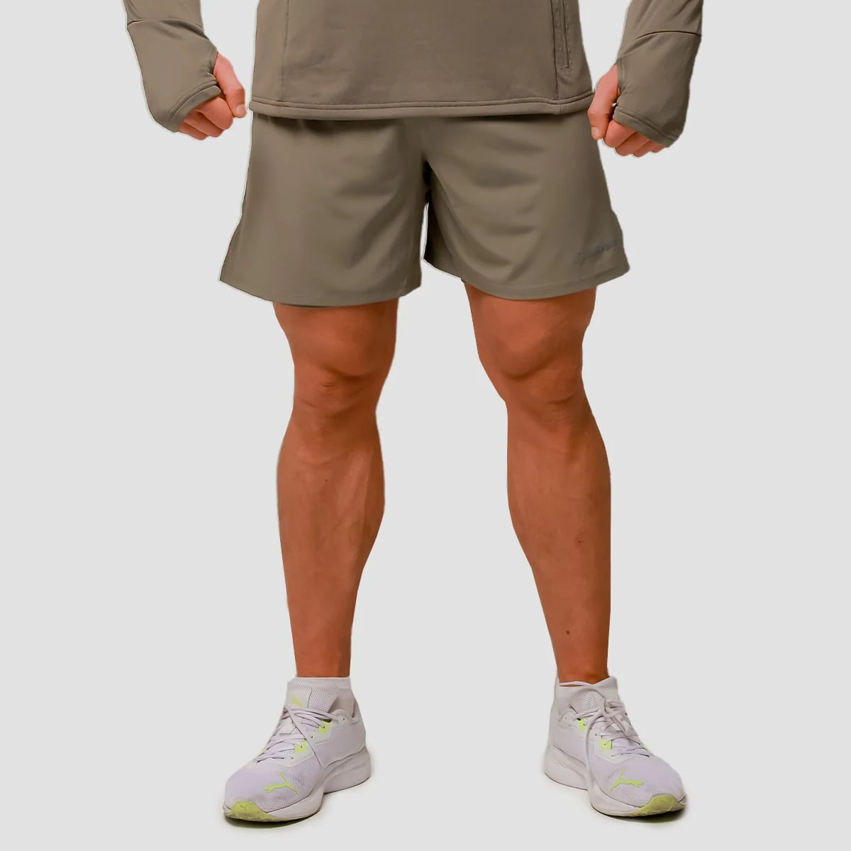 GymBeam Pulse Running shorts 2in1 Vetiver - Rozmiar: M | Kolor: Zielony | Waga: 0,2 g | Opakowanie: 70 · záber 1