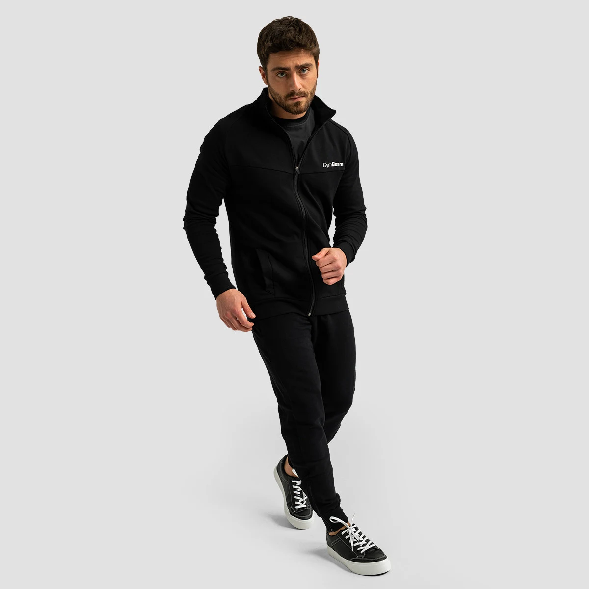 GymBeam Limitless Zip Up Hoodie Black - Kolor: Czarny | Waga: 0,579 g | Opakowanie: 30 · záber 5