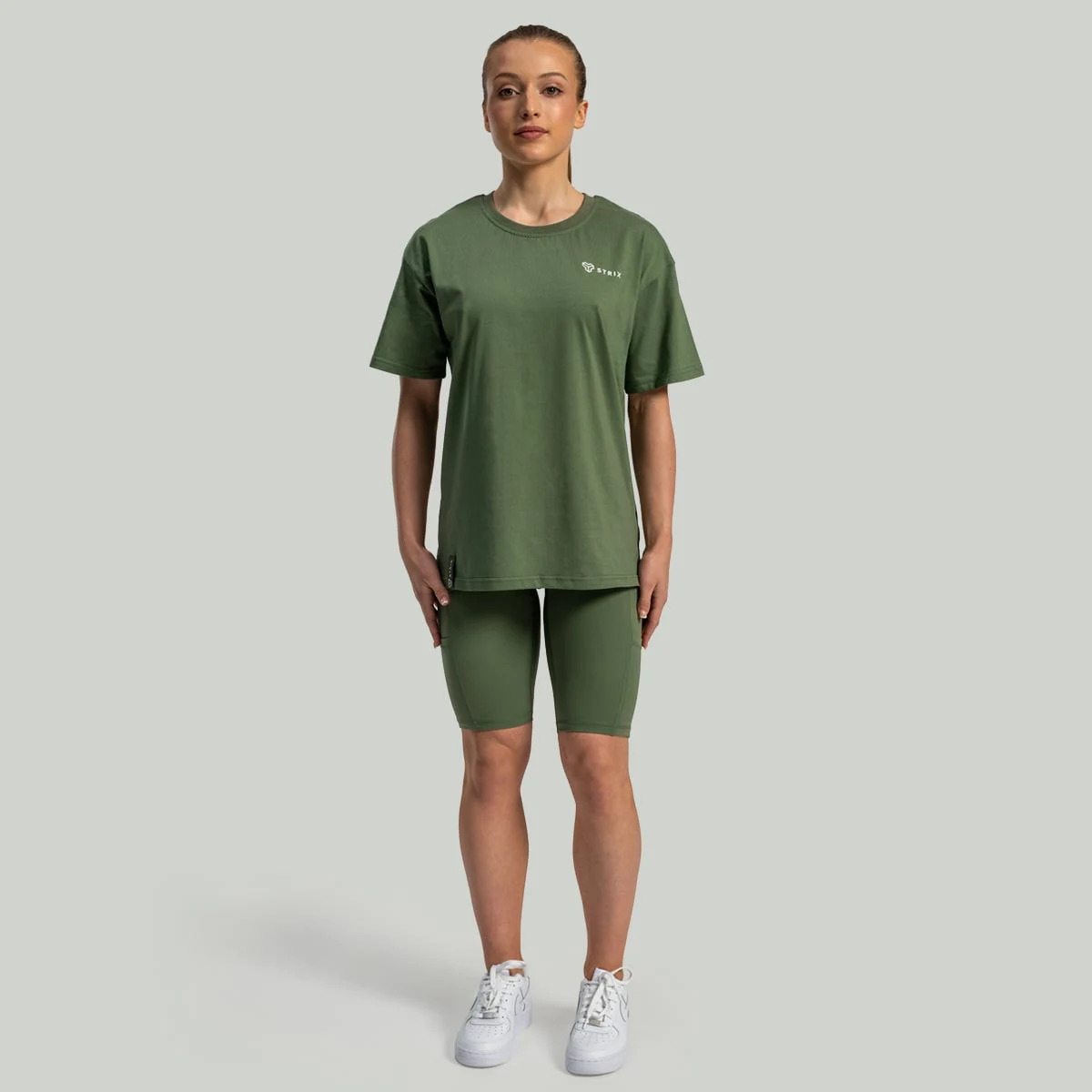 STRIX Women‘s Lunar Oversized Tee Cedar Green - Rozmiar: S | Kolor: Zielony | Waga: 0,18 g | Opakowanie: 100 · záber 5